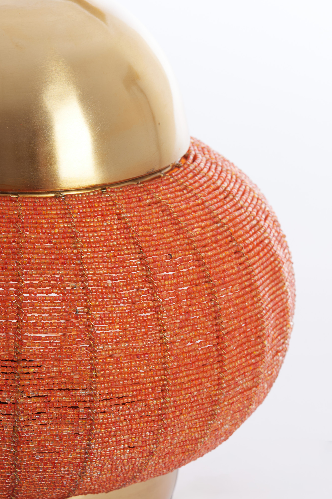 Goldene Hängelampe mit orangem Muster Light & Living Cetara – Bild 3