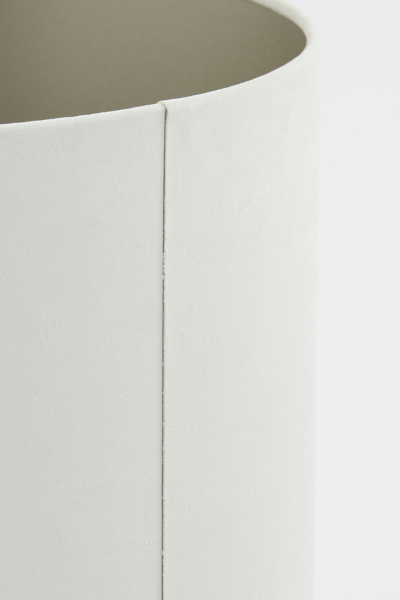 Weiße Lampenschirm in zylindrischer Form Light & Living Velours – Bild 6