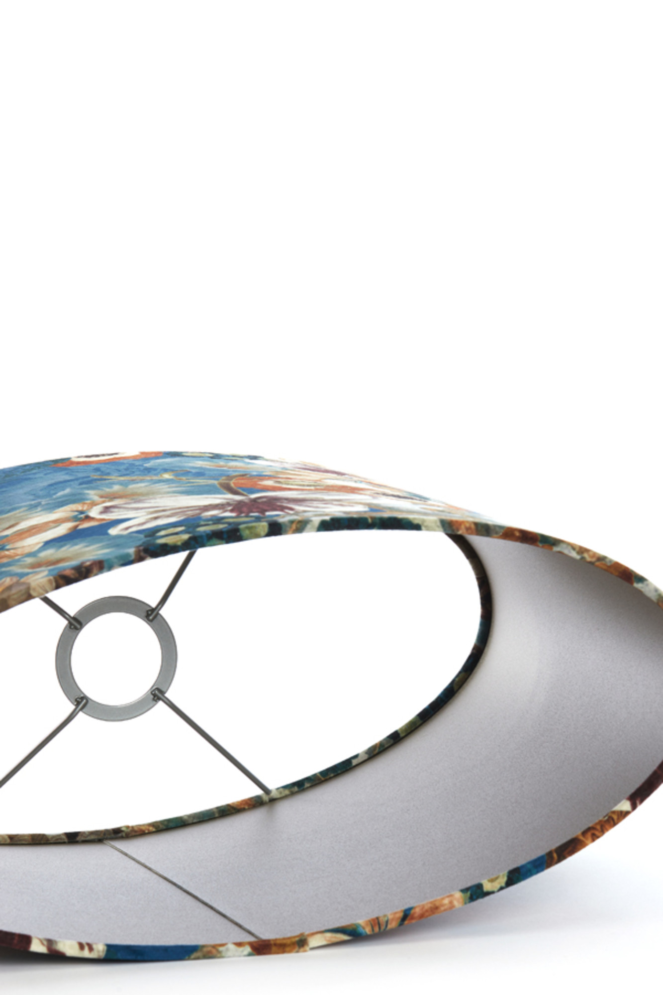 Lampenschirm Blumenmuster blau Light & Living Bloom – Bild 5