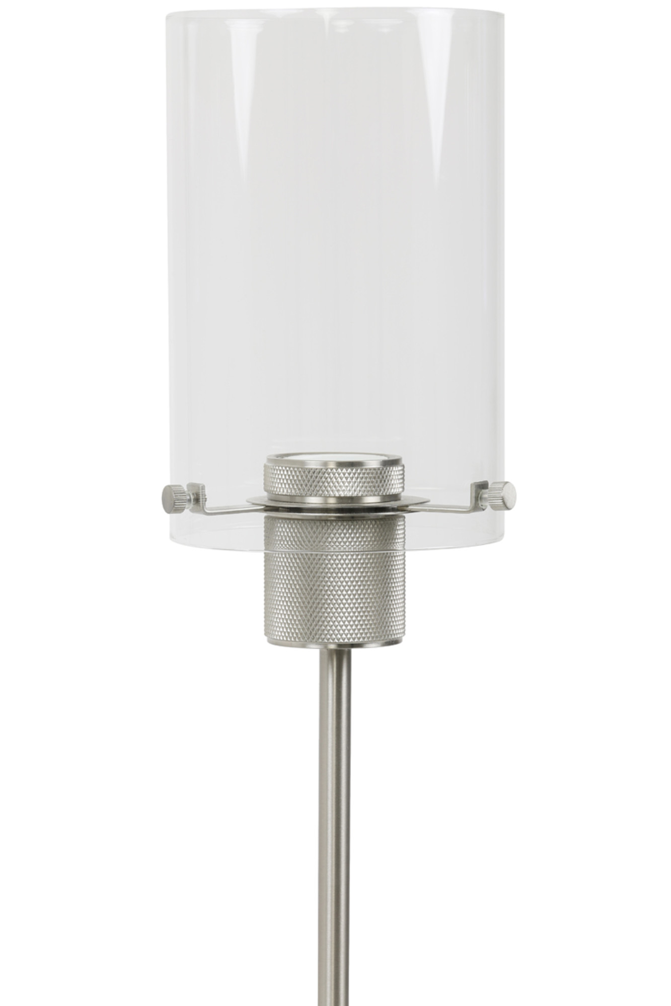 Zylinderförmige Tischleuchte aus Glas in Stahloptik Light & Living Vancouver – Bild 6