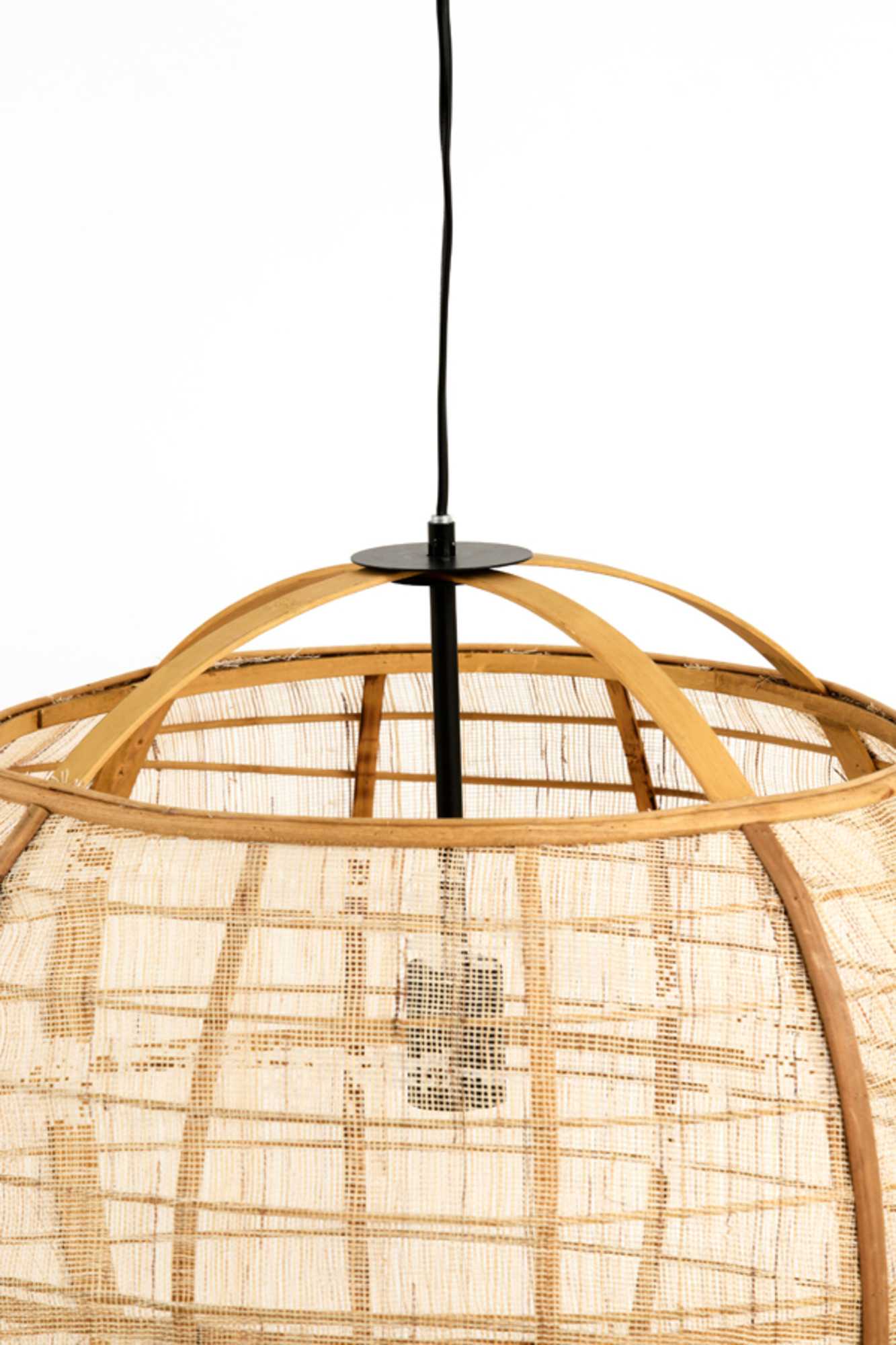 Rattan-Hängelampe im natürlichen Design Light & Living Reeva – Bild 3