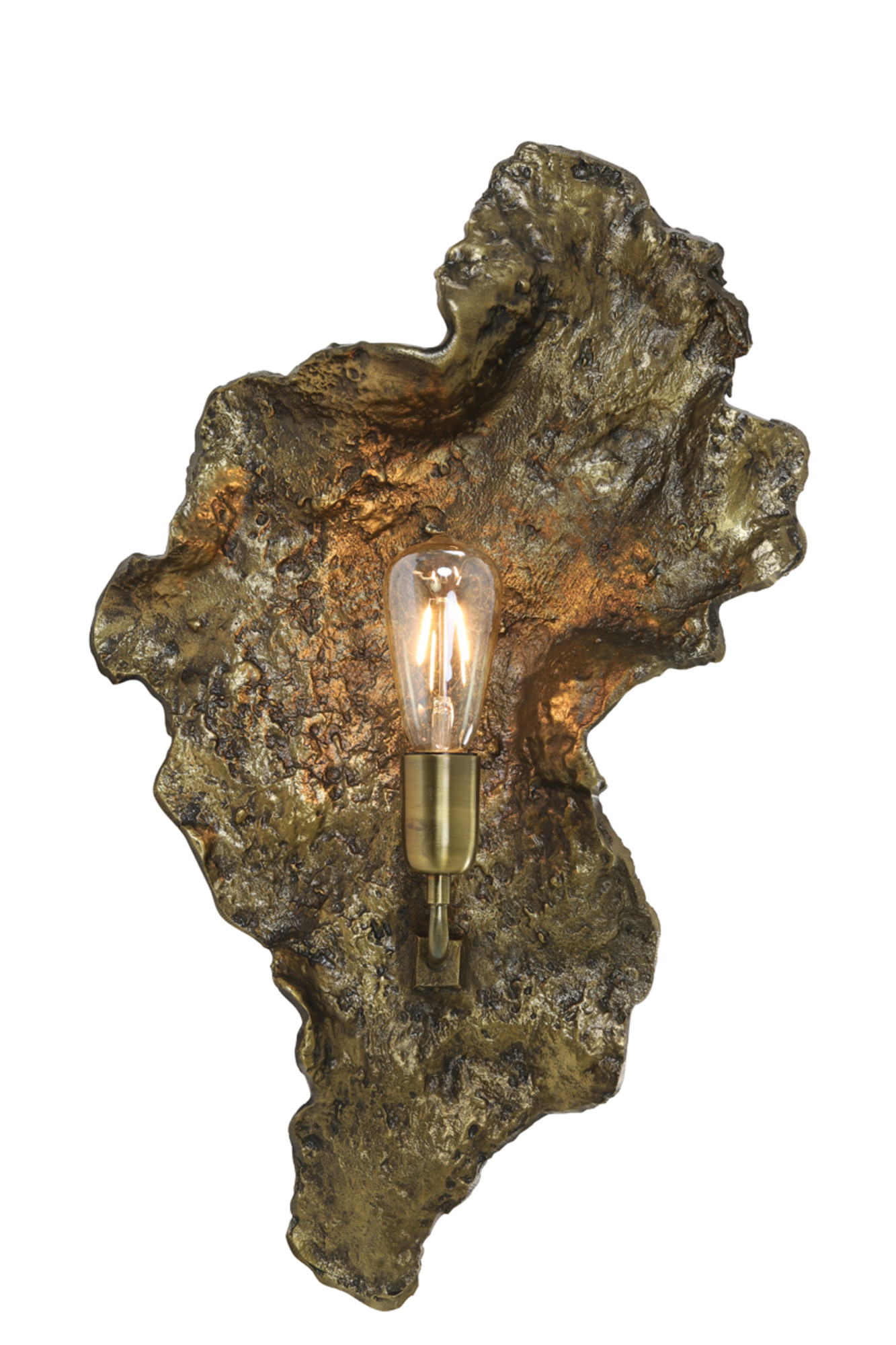 Skulpturale Wandleuchte gold patiniert Light & Living Sidomi – Bild 5