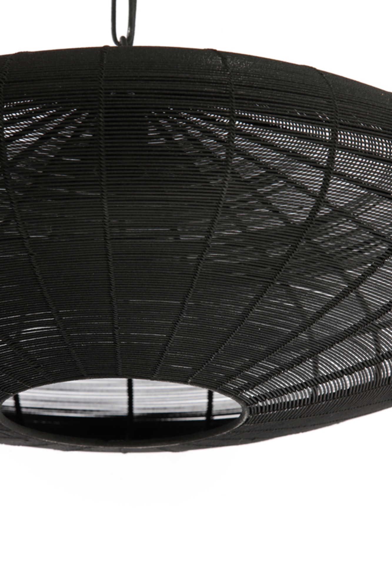 Ovale schwarze Draht-Hängelampe Light & Living Bahoto – Bild 5