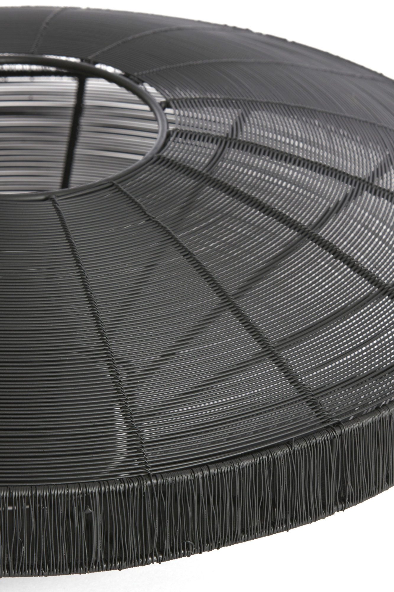 Schwarze Deckenleuchte mit Flechtstruktur Light & Living Bahala – B. 51 cm – Bild 4