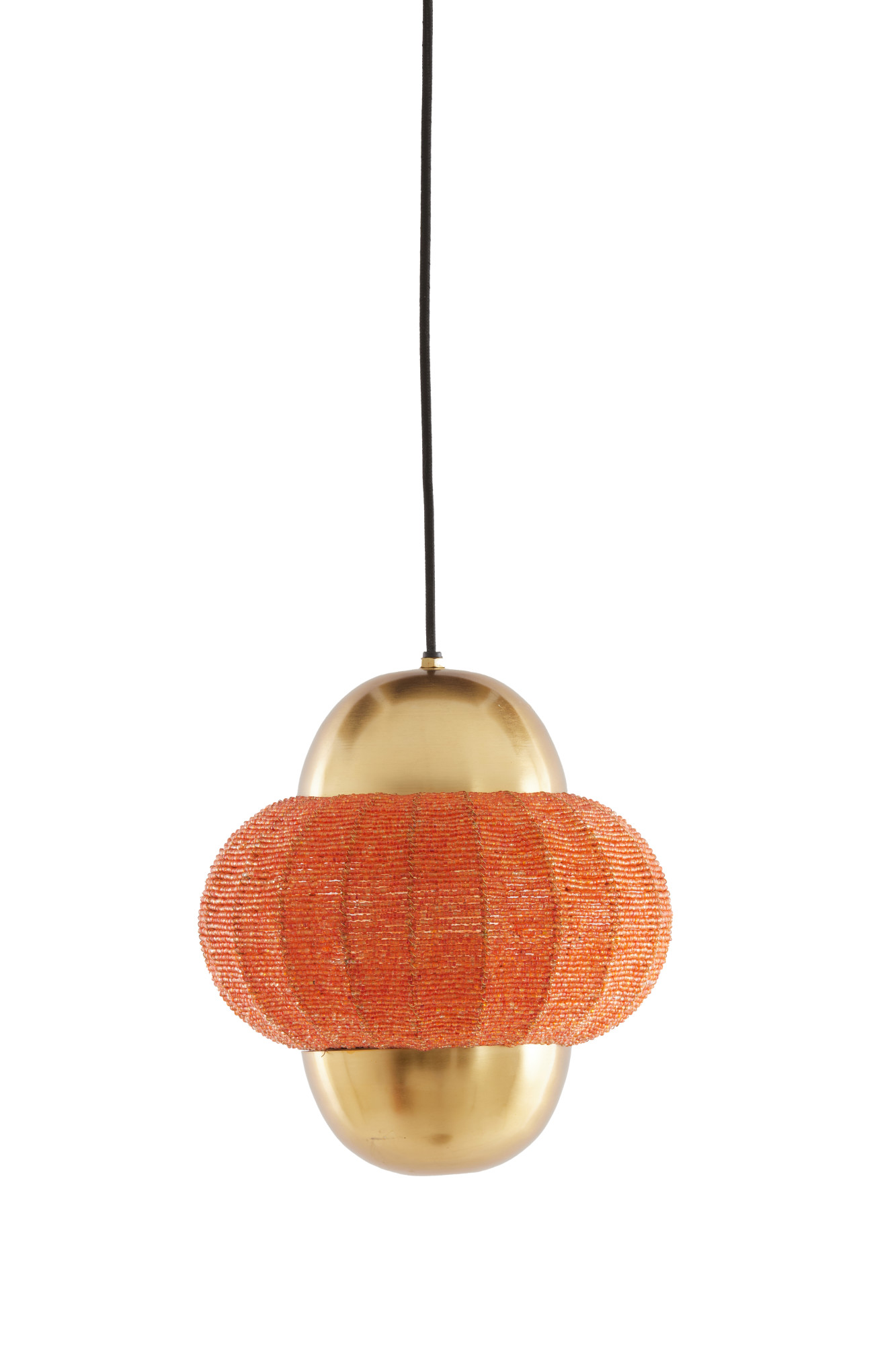 Goldene Hängelampe mit orangem Muster Light & Living Cetara – Bild 2