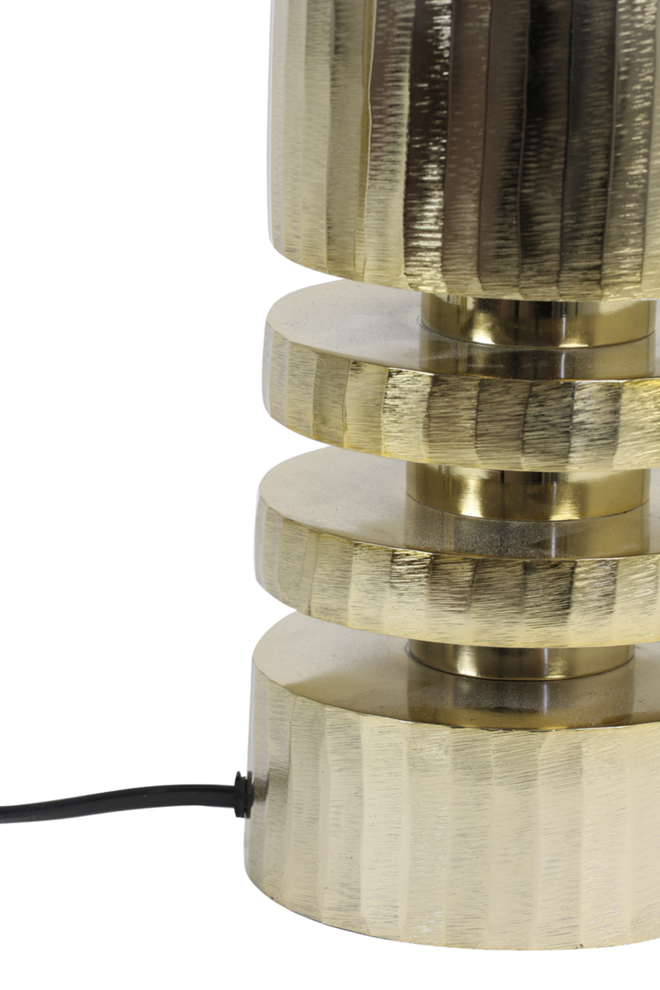 Struktur der goldenen Lampenfuß Light & Living Jaisa – Bild 5