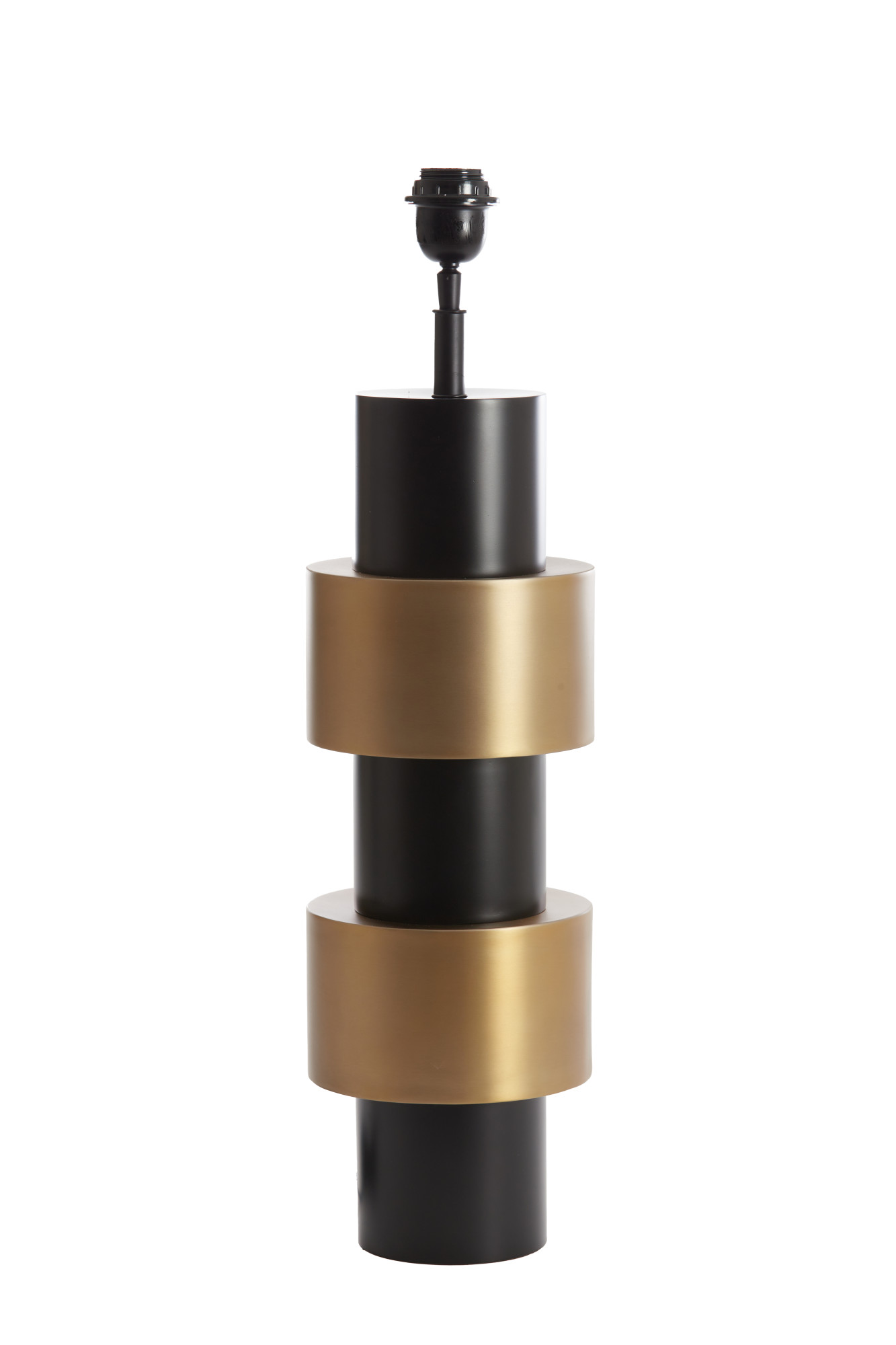 Moderne Tischlampe Gold-Schwarz Light & Living Nino – Bild 2