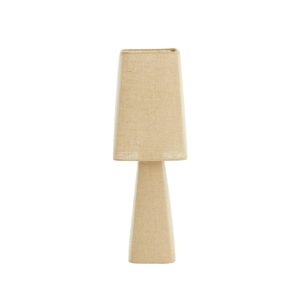 Beige Tischlampe mit Trapezform Light & Living Mikko
