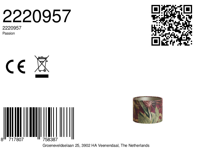 Lampenschirm mit botanischem Muster Light & Living Passion – Bild 7