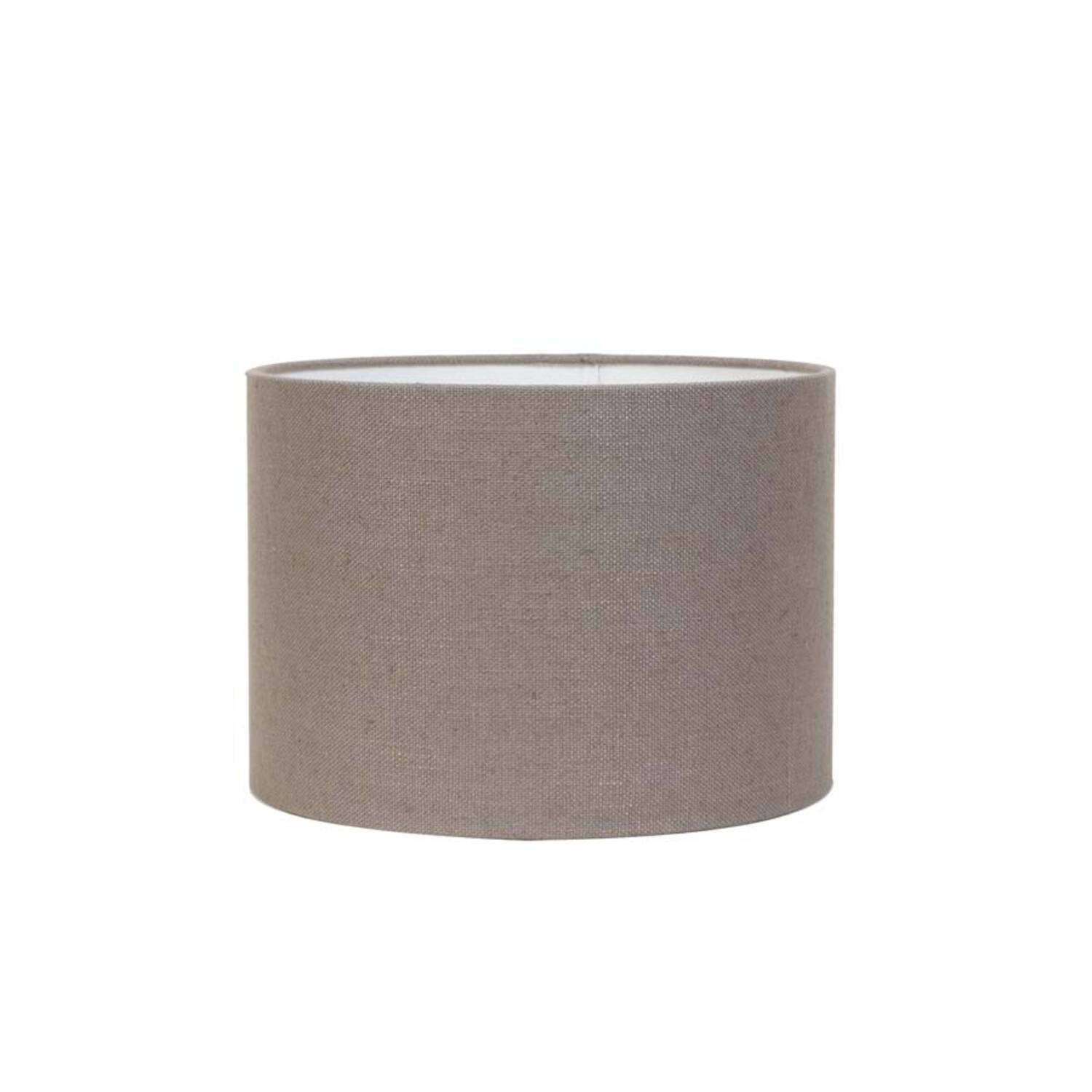 Grau Zylinderschirm Lampenschirm Stoff Light & Living Livigno