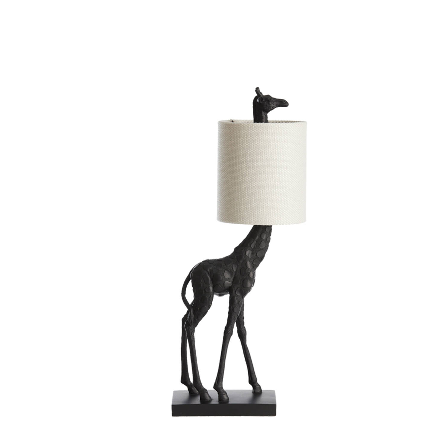 Schwarze Giraffen-Tischlampe Light & Living Giraffe