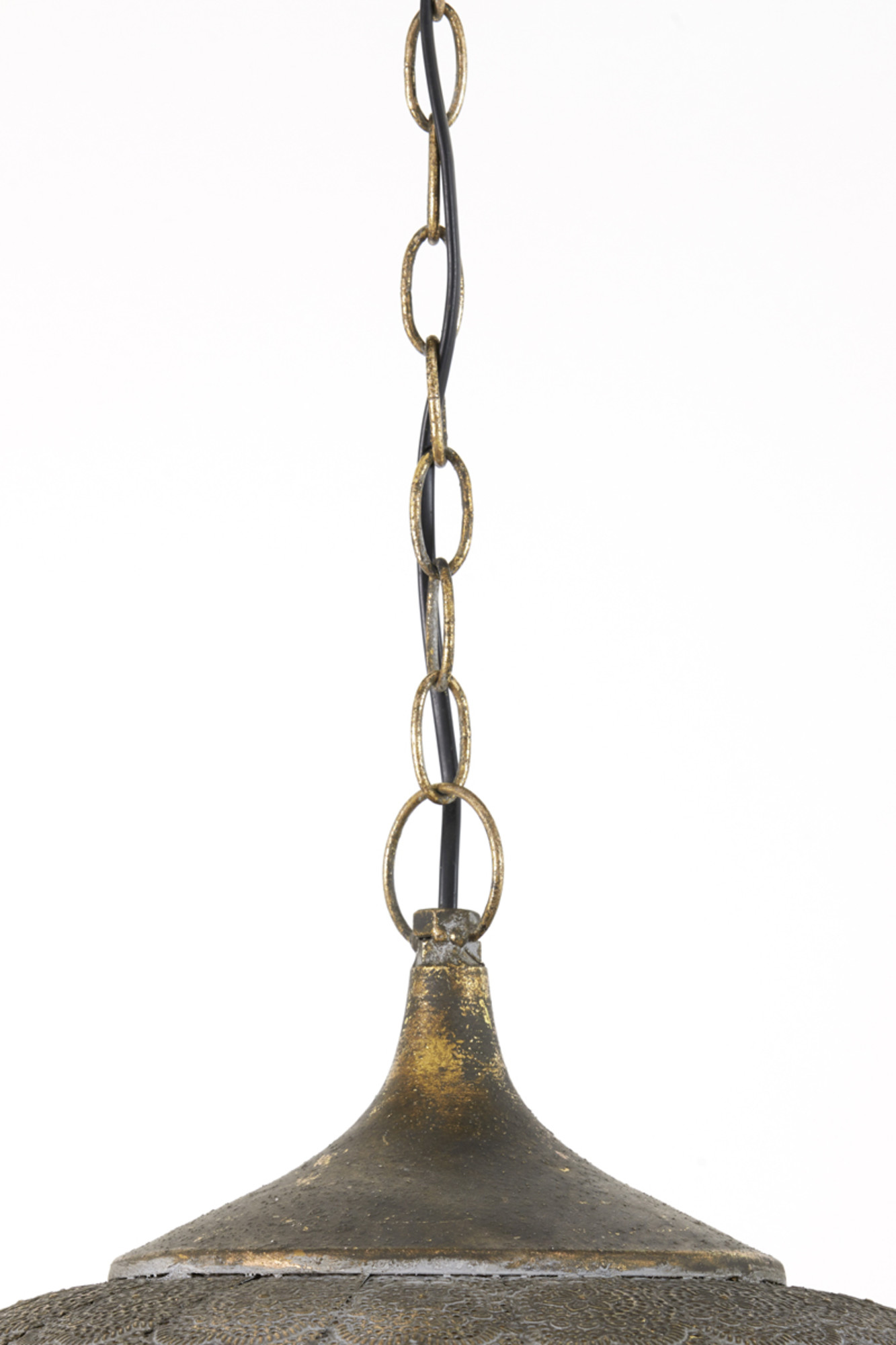 Bronzefarbene Metall-Hängelampe mit Lochmuster Light & Living Emine – Bild 6