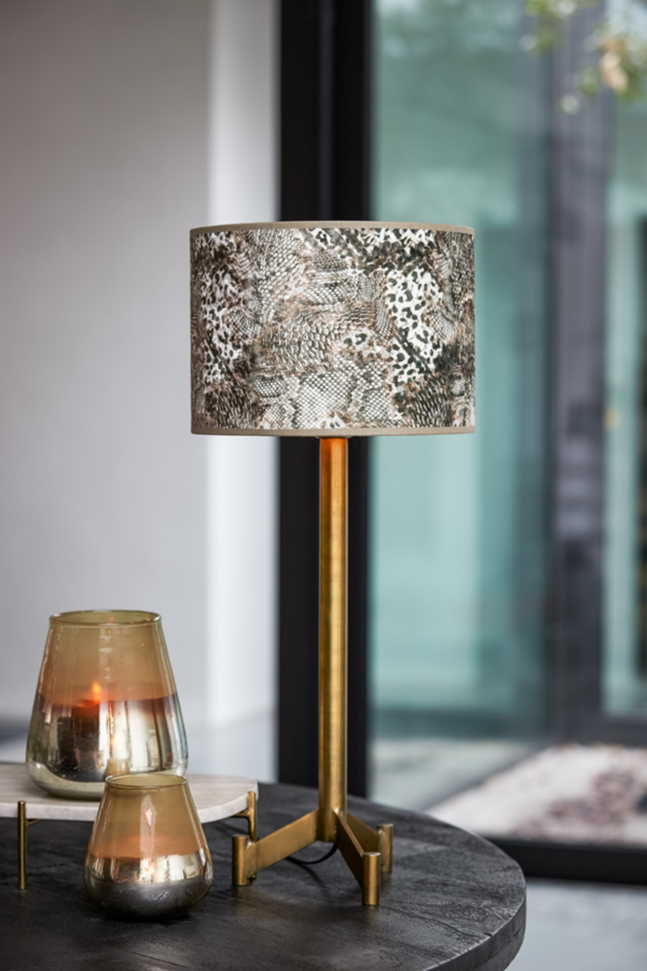 Antike goldene Tischlampe Light & Living Dennis – Bild 4