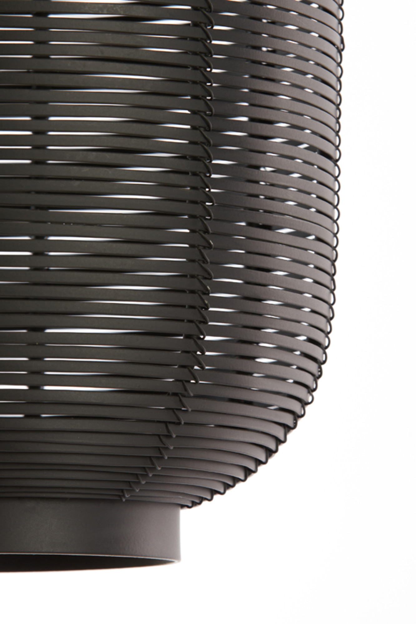 Schwarze Rattan-Hängelampe mit natürlichem Geflecht Light & Living Tomek – Bild 5