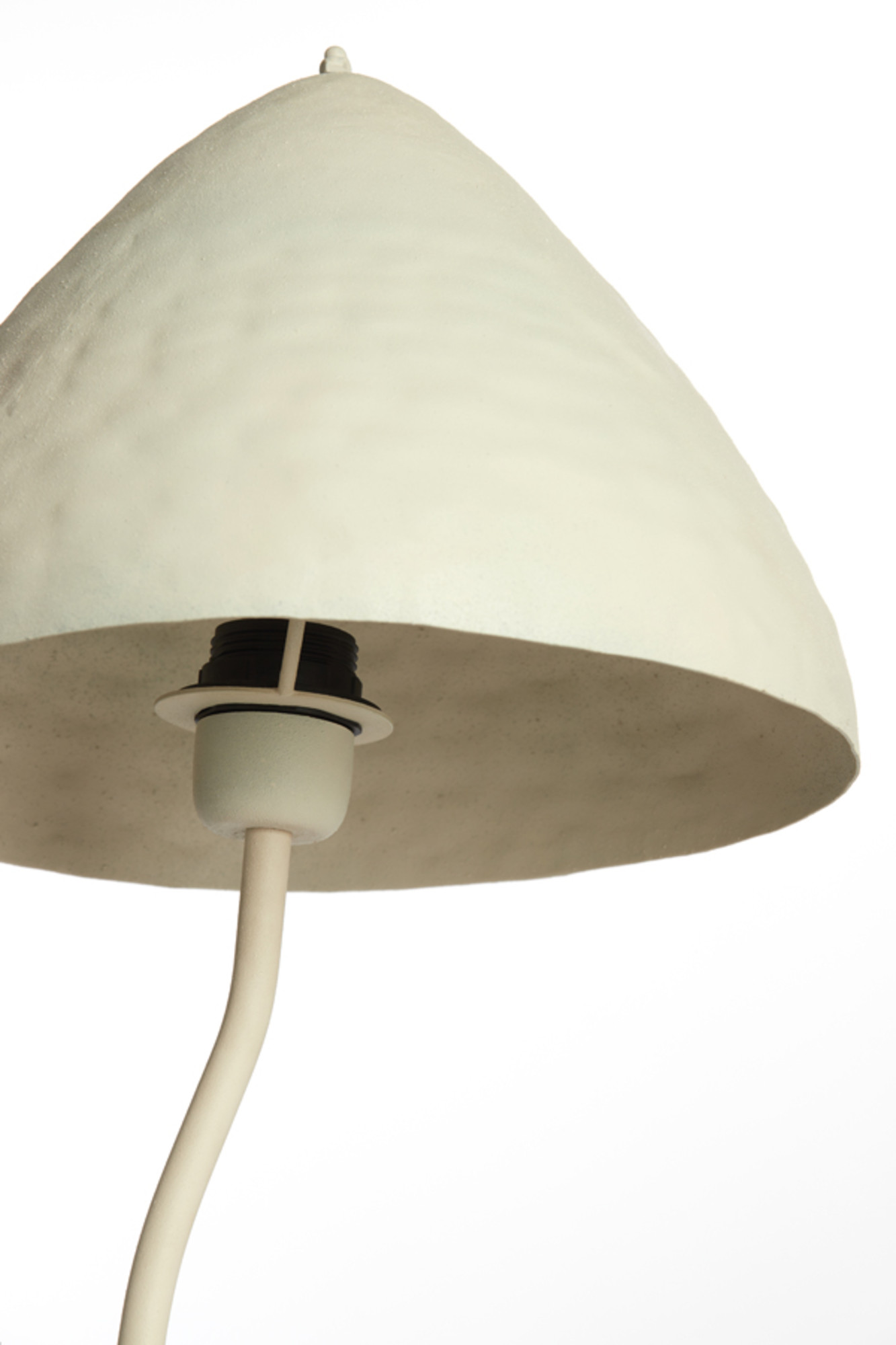 Weiße Pilz-Tischlampe mit geschwungener Form im Japandi-Stil Light & Living Elimo – Bild 3