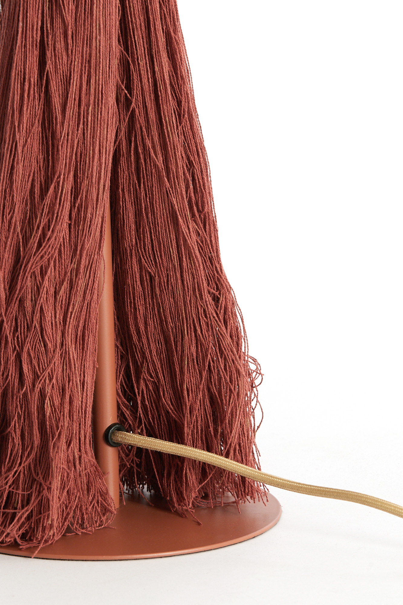 Stehlampe in Rot aus Stoff Light & Living Espino – Bild 3