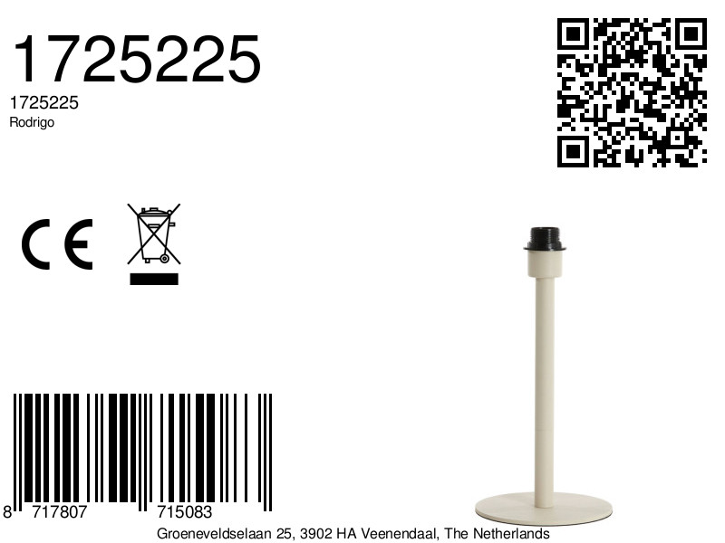 Beige Metalllampenfuß Light & Living Rodrigo – Bild 6