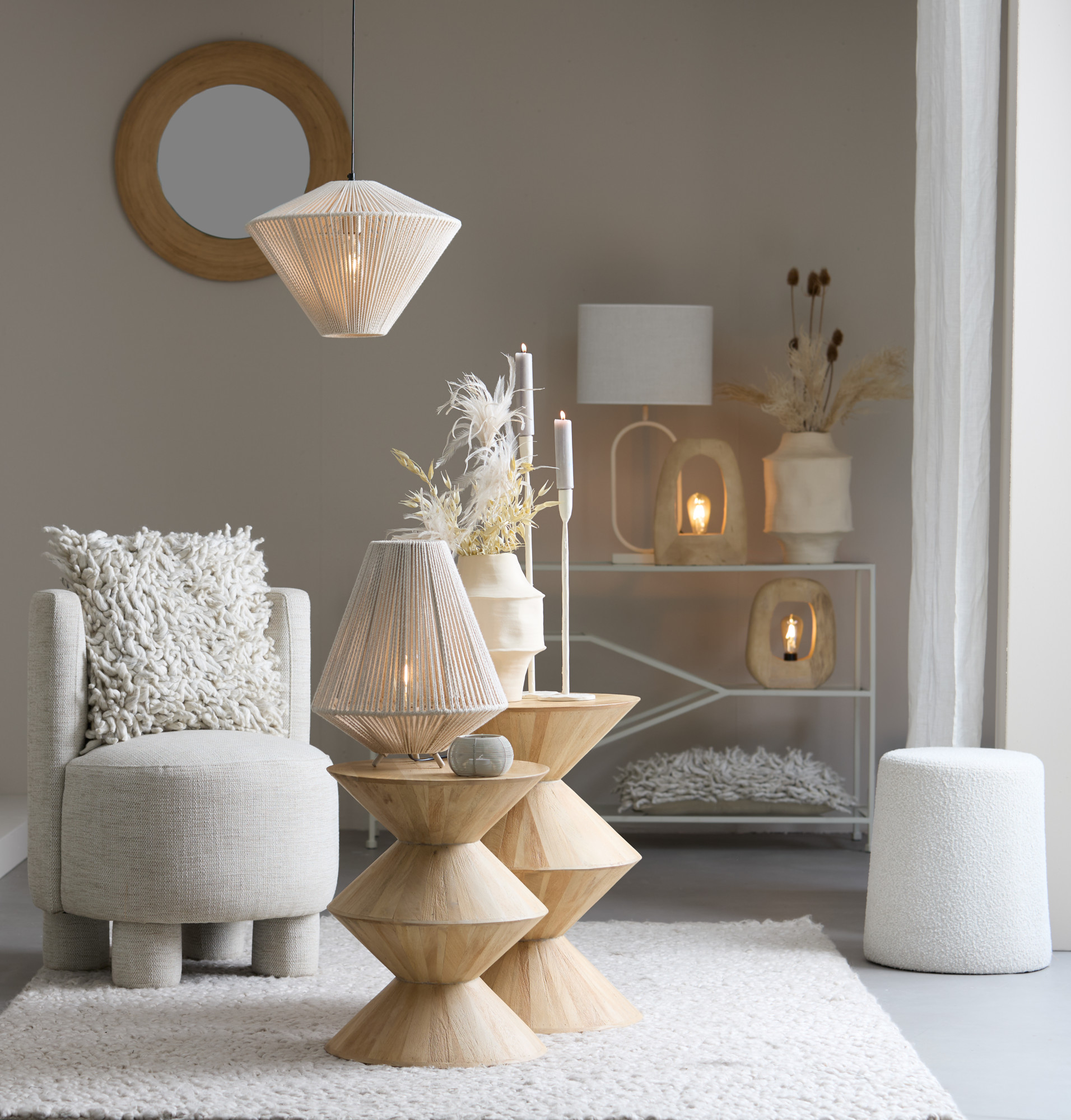 Holzlampenfuß ovalförmig Light & Living Kelafo – Bild 5