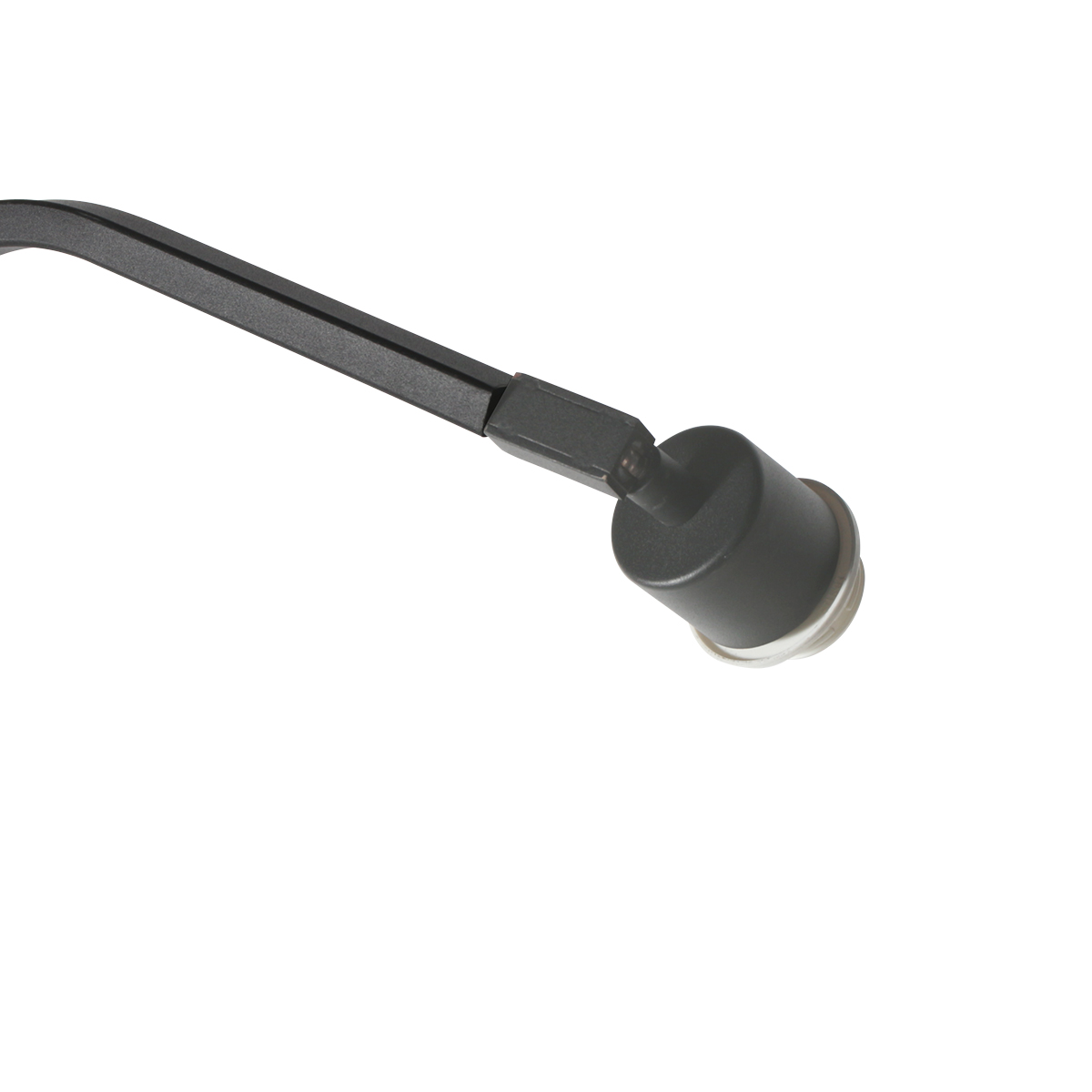 Schwarze Bogenlampe mit Knick und grauem Schirm Anne Lighting ZigZag – Bild 7