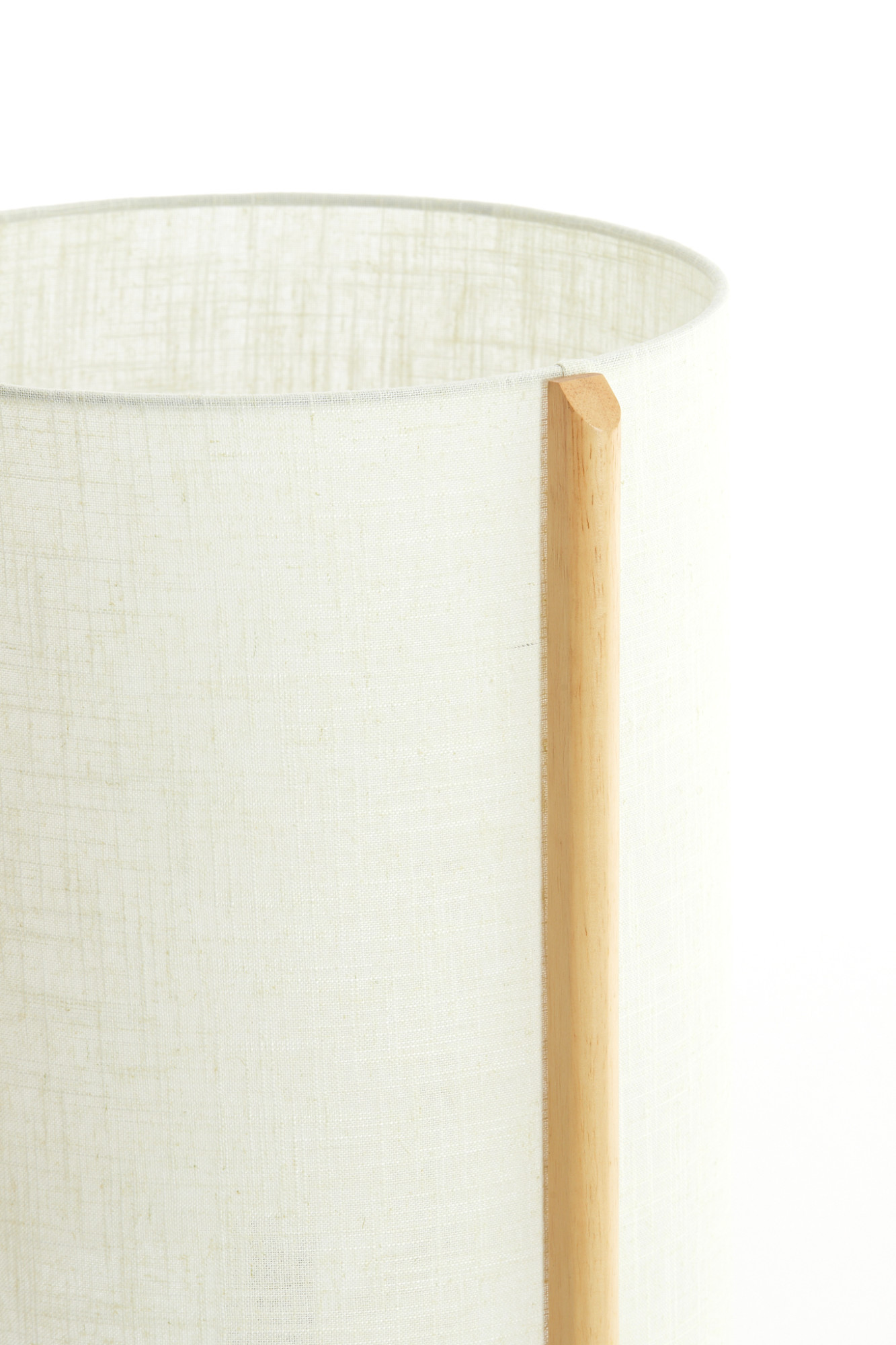 Zylindrische Tischlampe in beige Stoffausführung Light & Living Litto – Bild 4