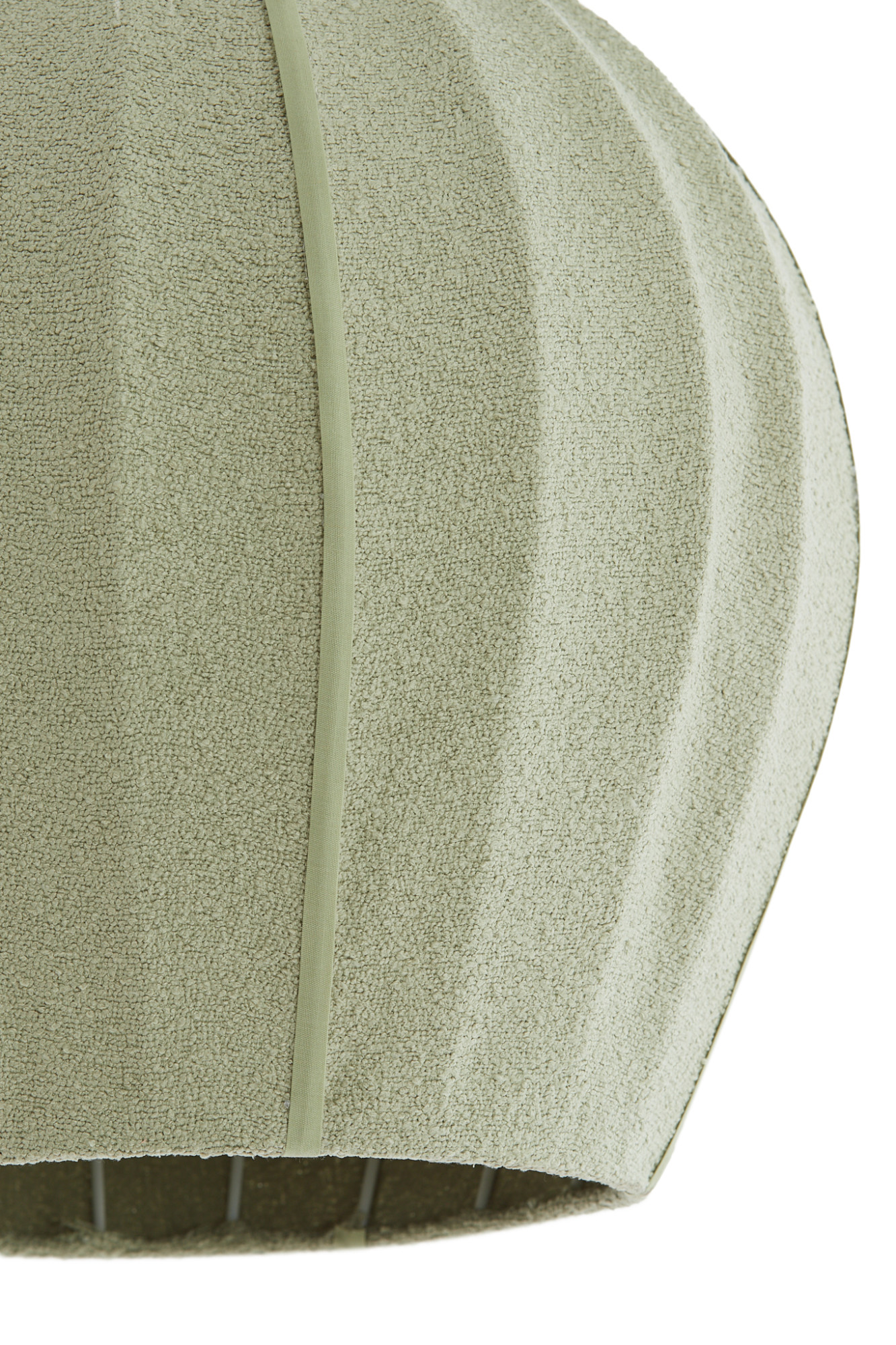 Ovale beigefarbene Stoff-Hängelampe Light & Living Zagori – Bild 3