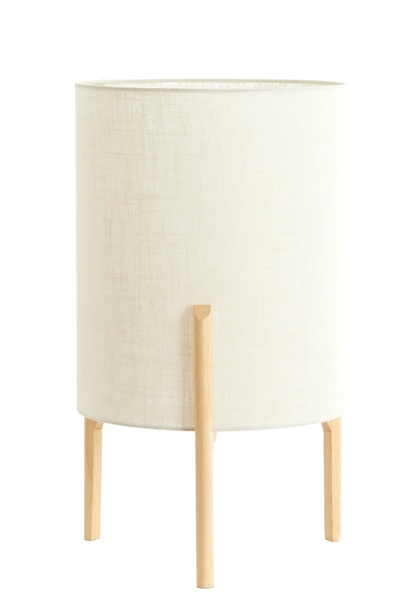 Zylindrische Tischlampe in beige Stoffausführung Light & Living Litto – Bild 2