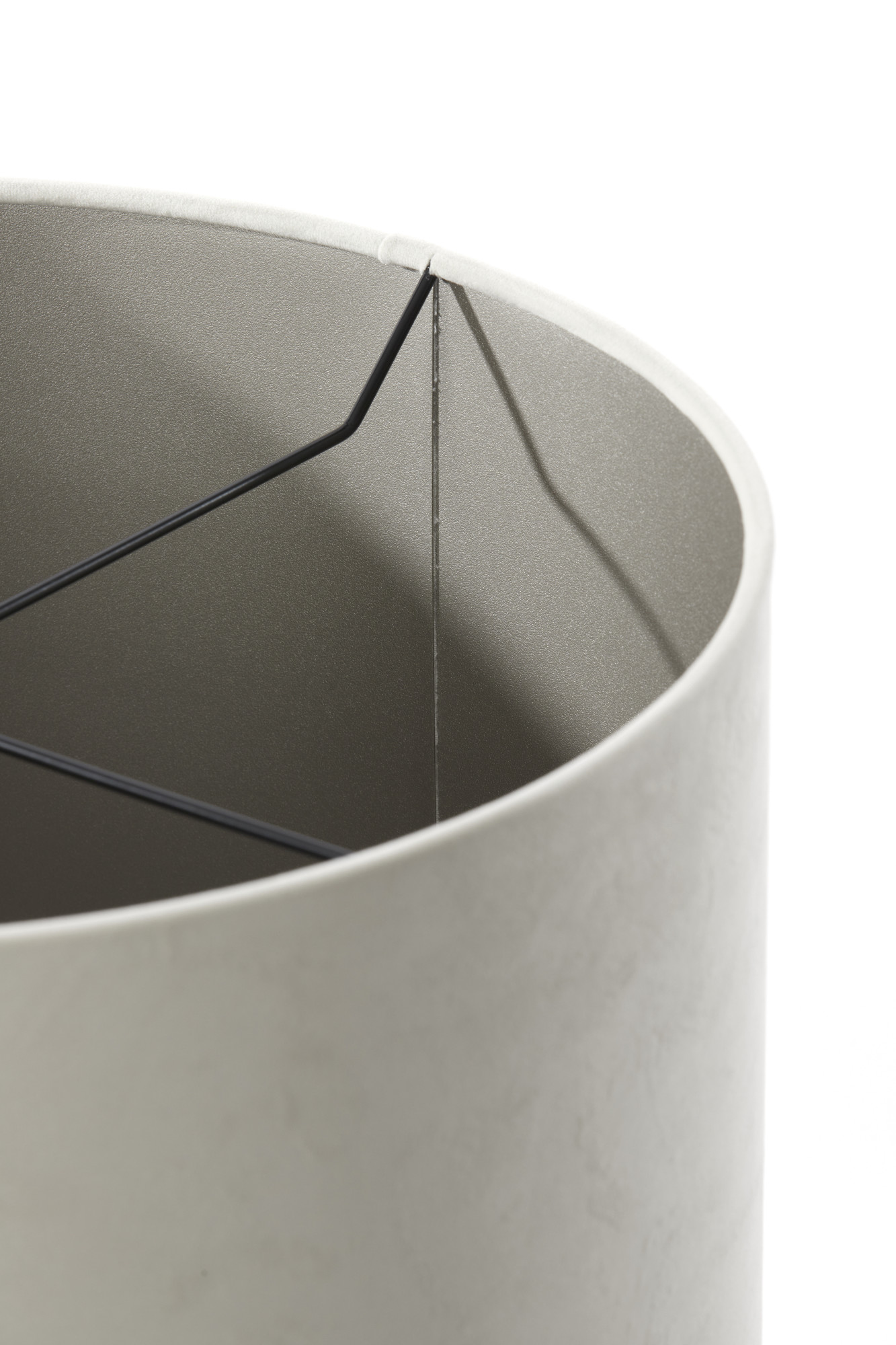 Beige Zylinderschirm Light & Living Velours – Bild 5