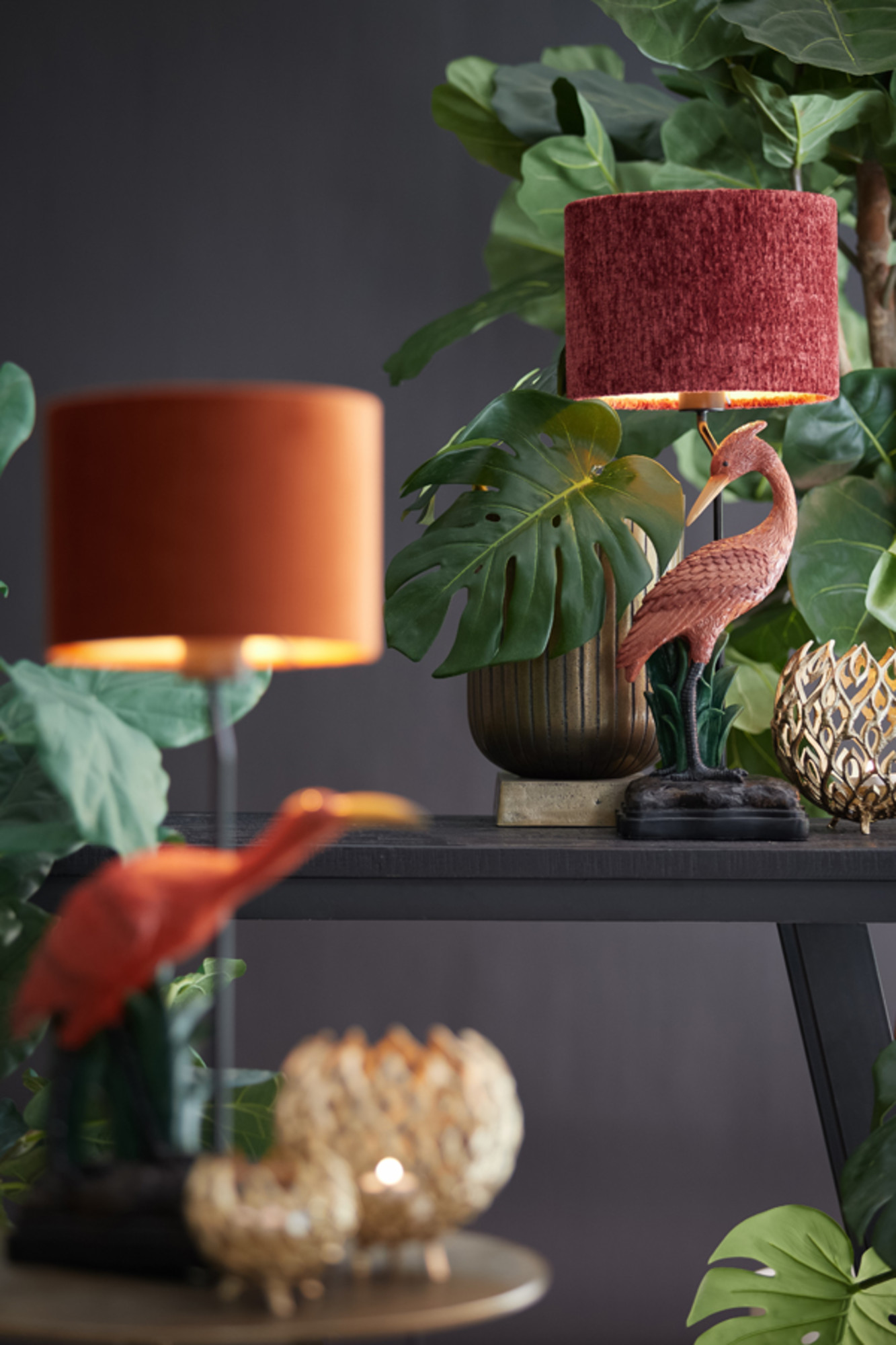 Zylindrischer Lampenschirm in Rot Light & Living Ruby – Bild 4