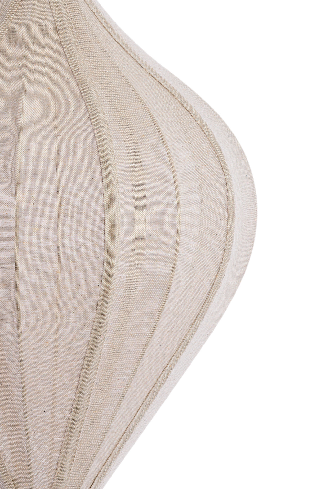 Ovale Hängelampe mit beigefarbenem Stoffschirm Light & Living Pasto – Bild 4