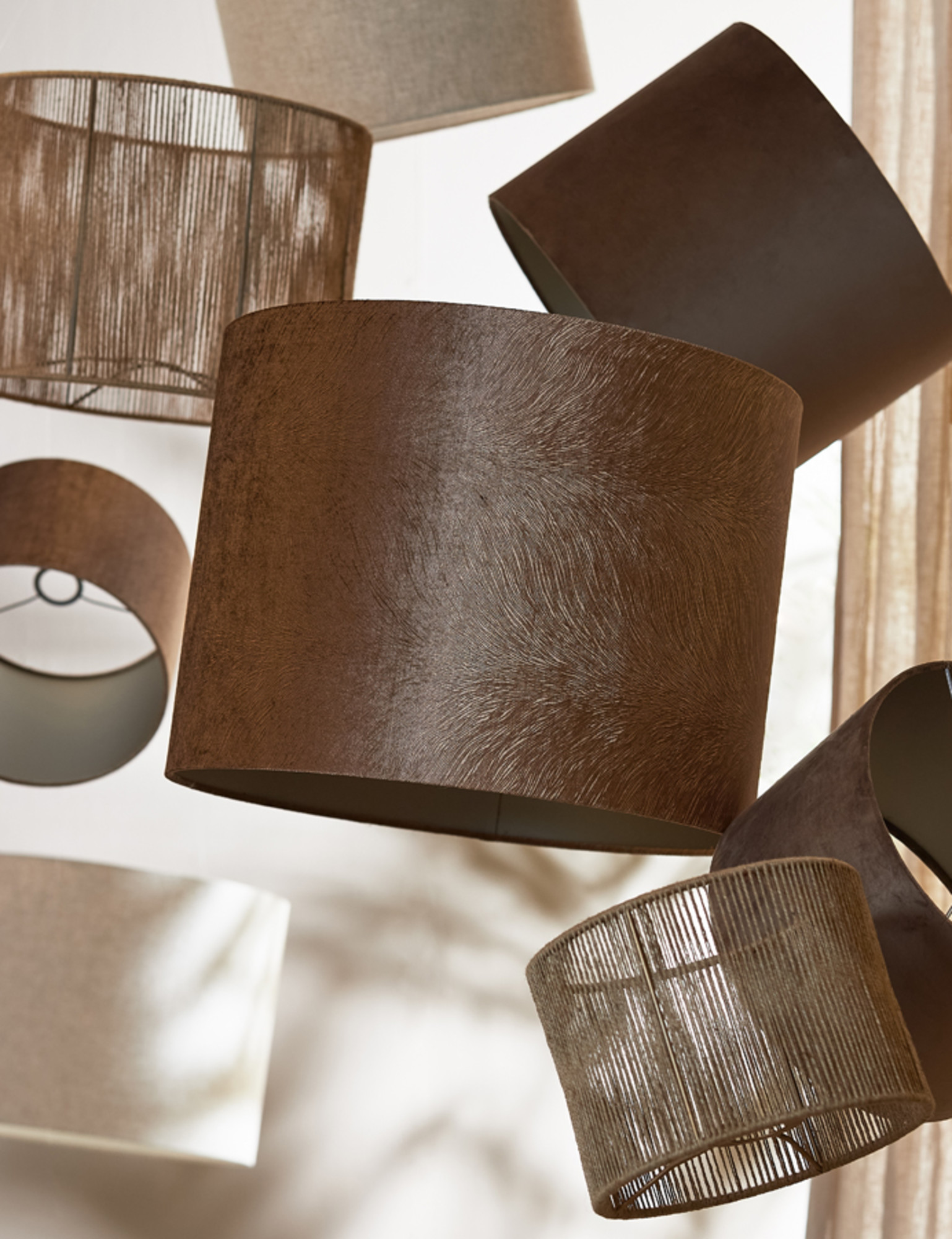 Rattan Lampenschirm zylindrische Form Light & Living Tossa – Bild 4