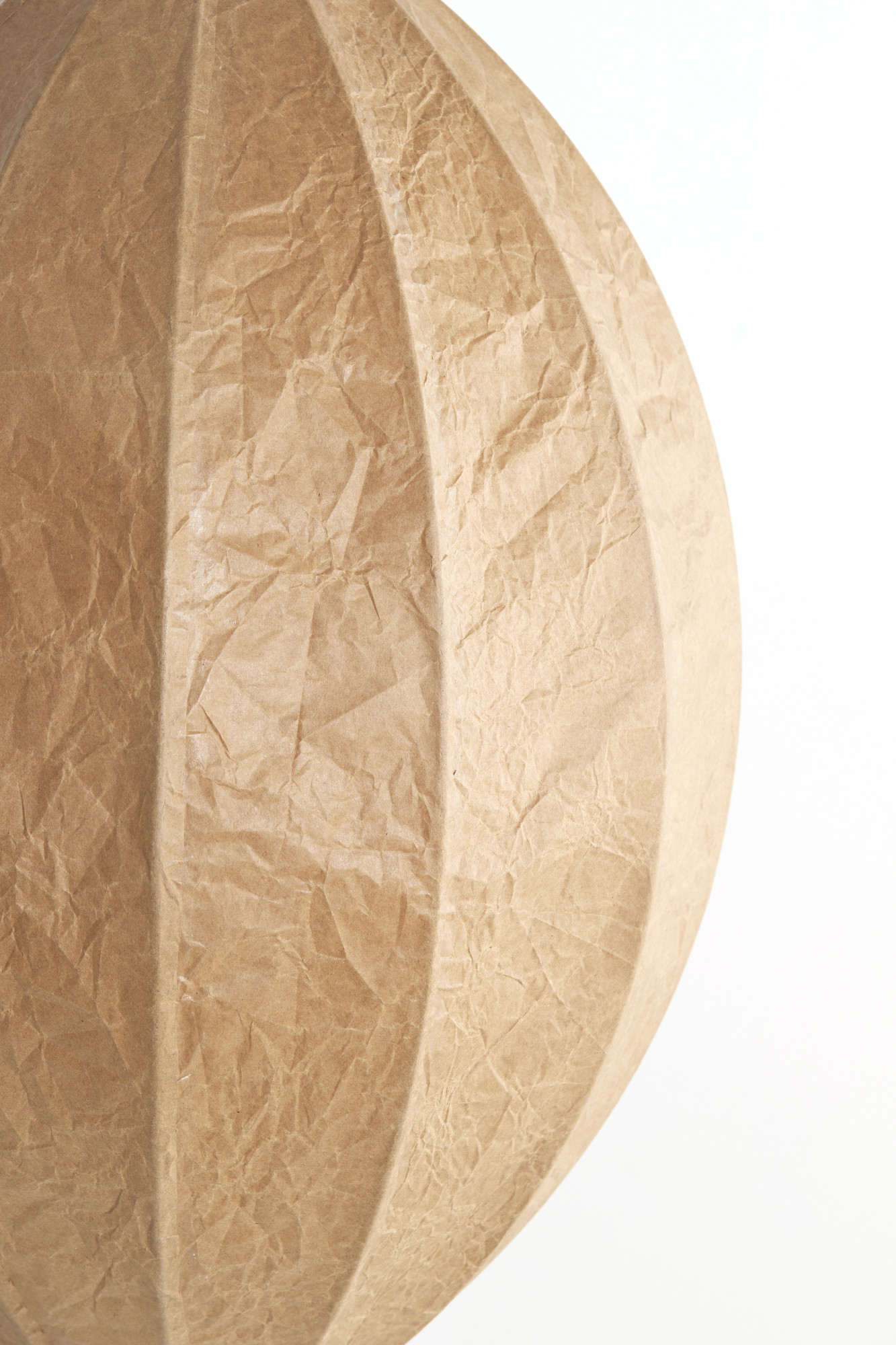 Beigefarbene ovale Papier-Hängelampe Light & Living Milatos – Bild 4