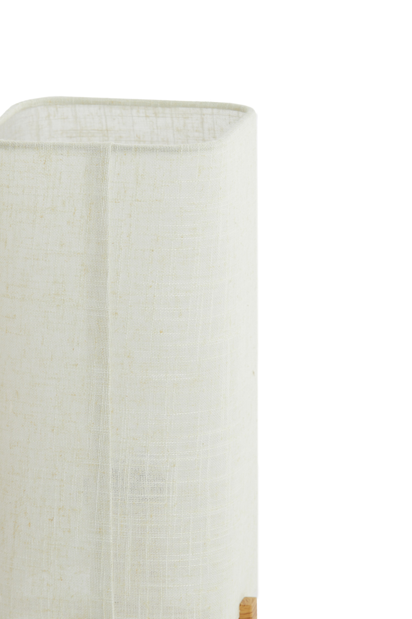 Rechteckige Tischlampe aus weißem Stoff Light & Living Wyn – Bild 4