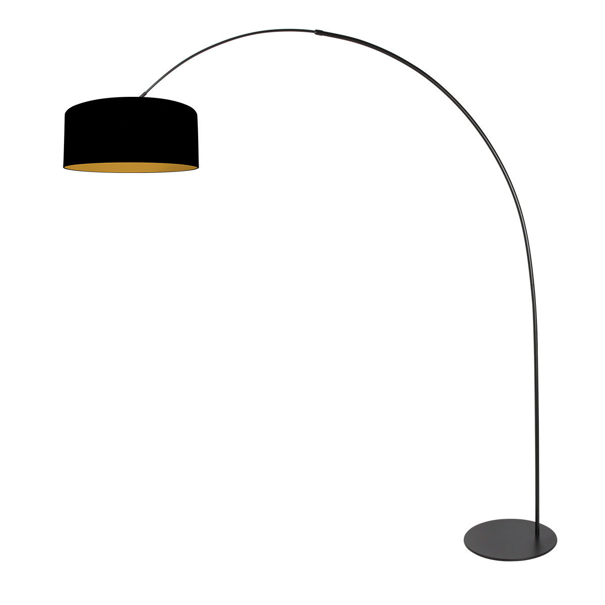 Gebogene Stehlampe mit schwarzem Schirm Anne Lighting Curve – Bild 2