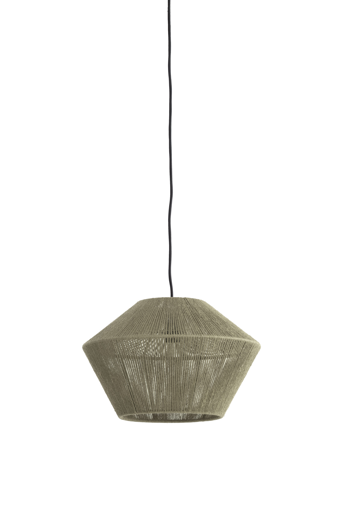 Grüne Stoff-Hängelampe mit geometrischer Form Light & Living Fugia – Bild 2