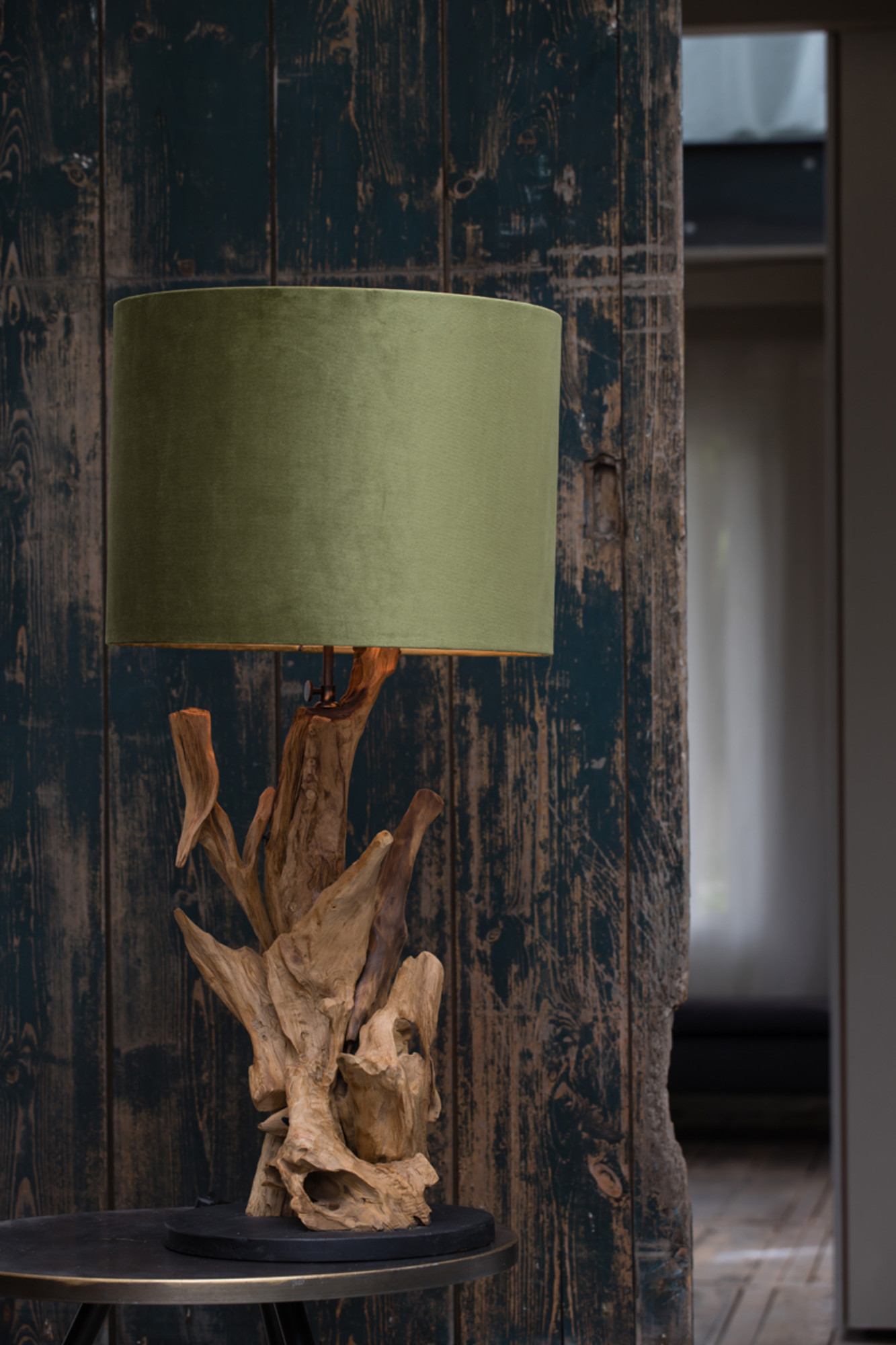 Dekorativer Holzlampenfuß Design Light & Living Ikal – Bild 5