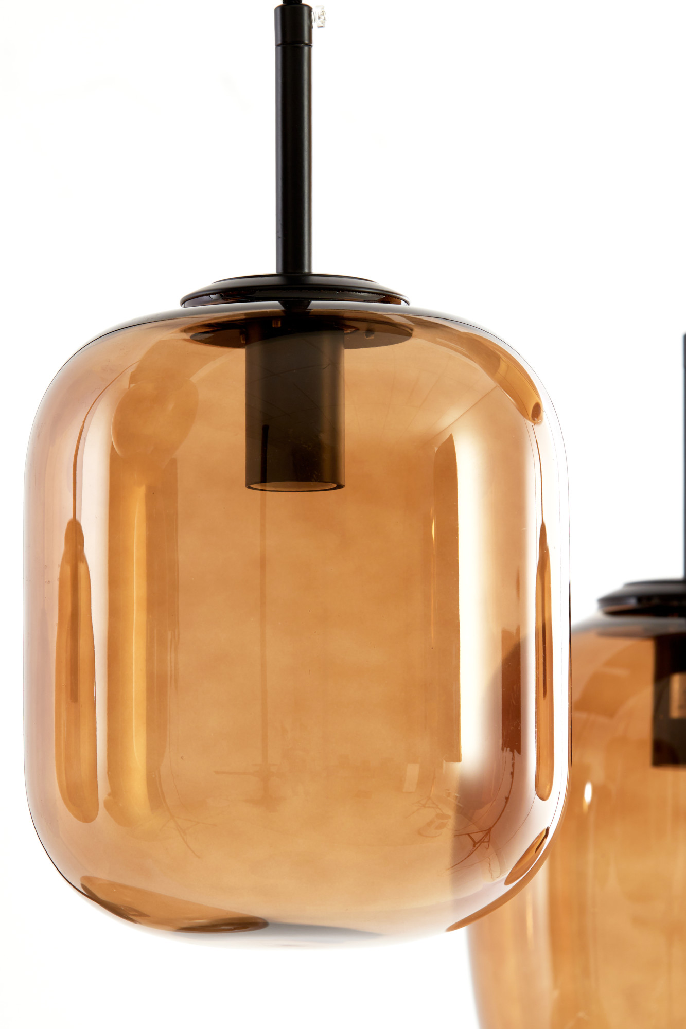 Cluster-Hängelampe mit braunen Glaskugeln Light & Living Mezza – Bild 6