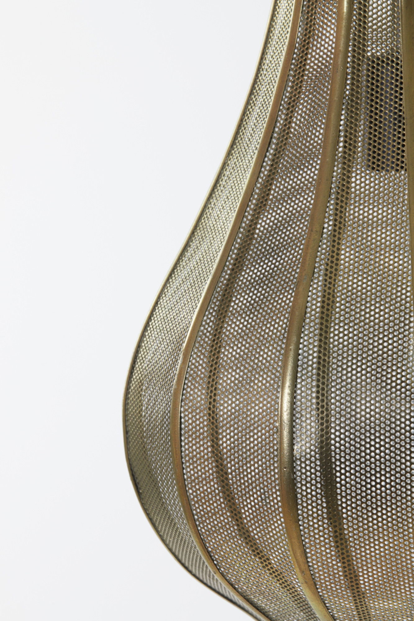 Goldene Drahtgeflecht-Hängelampe aus Metall Light & Living Micha – Bild 6