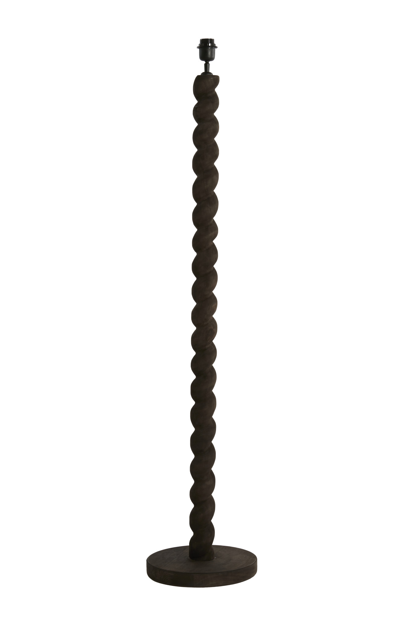 Dunkler Holzlampenfuß Light & Living Nanno – Bild 2