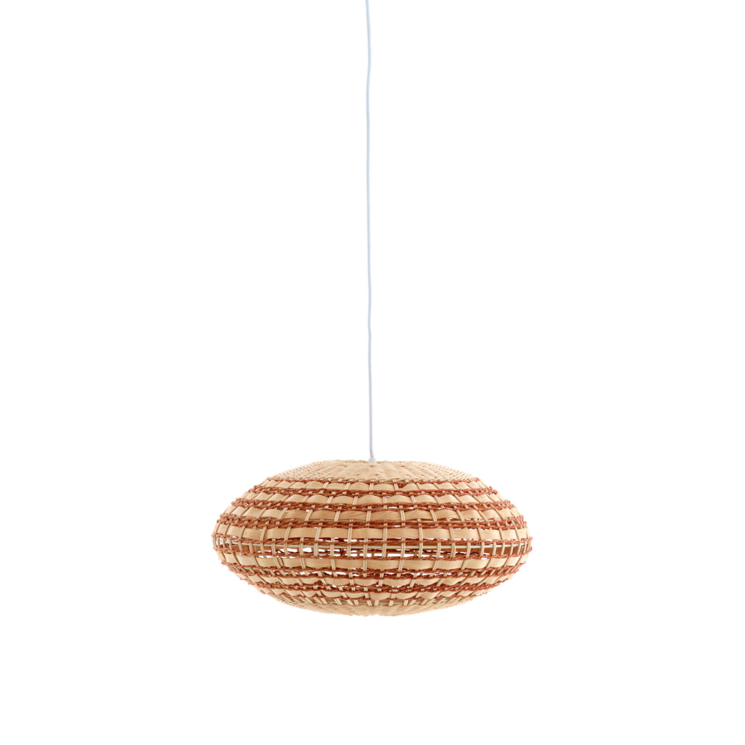 Rattan-Hängelampe im Naturdesign Light & Living Tawela