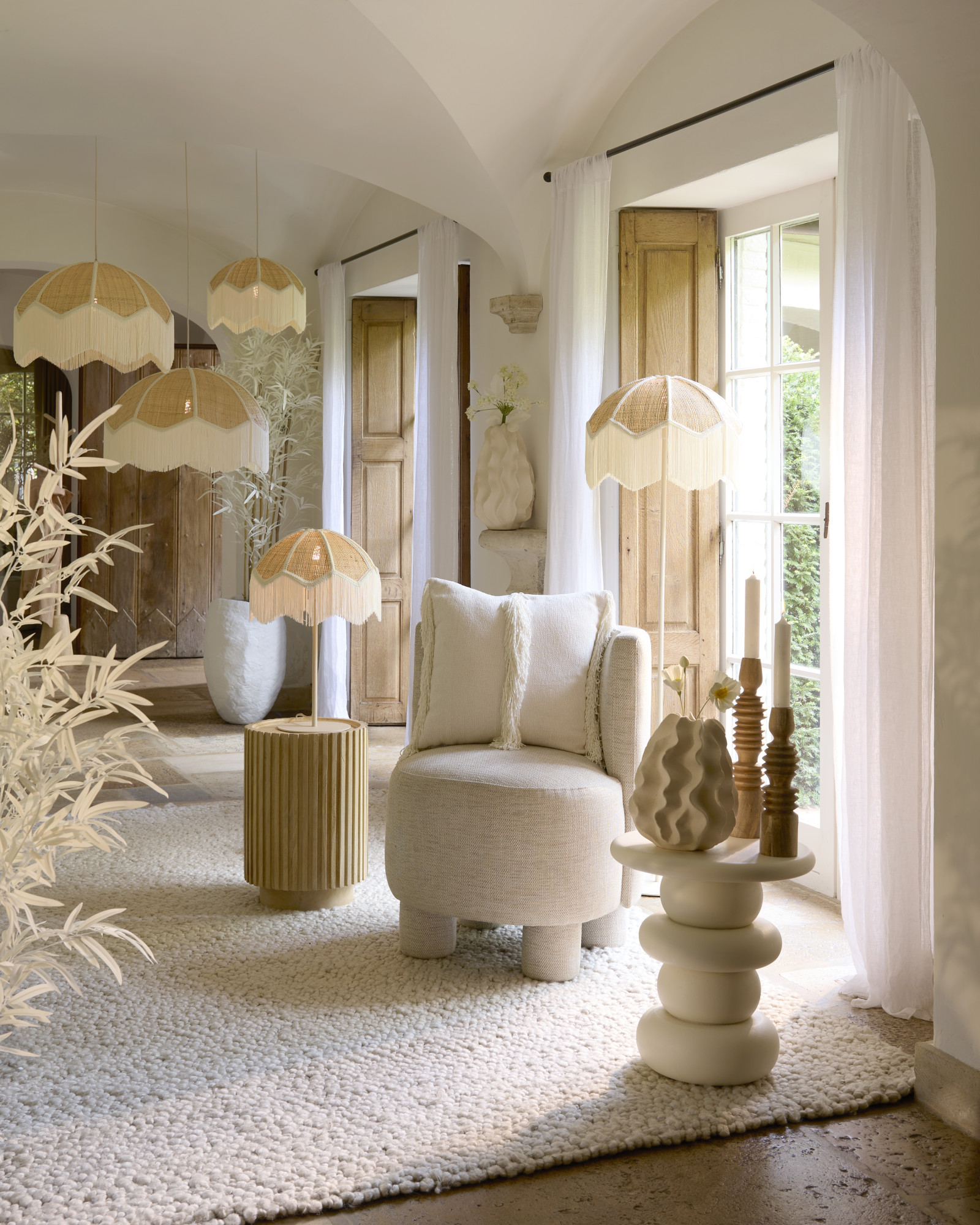 Beige Bodenlampe im minimalistischen Design Light & Living Renato – Bild 4