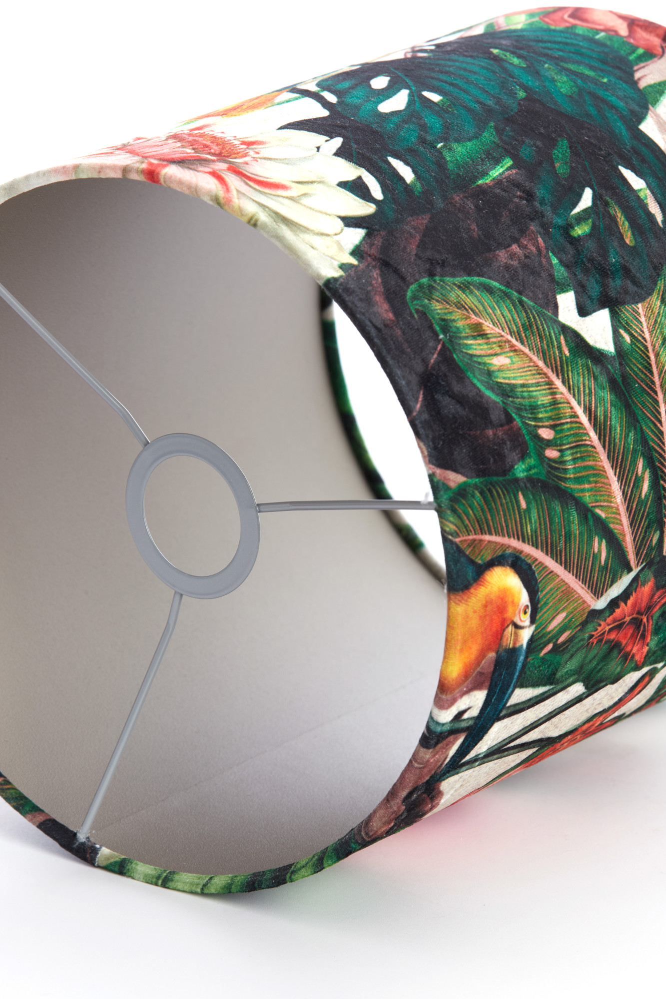 Tropfische Stofflampenschirm zylindrisch Light & Living Dahlia – Bild 3