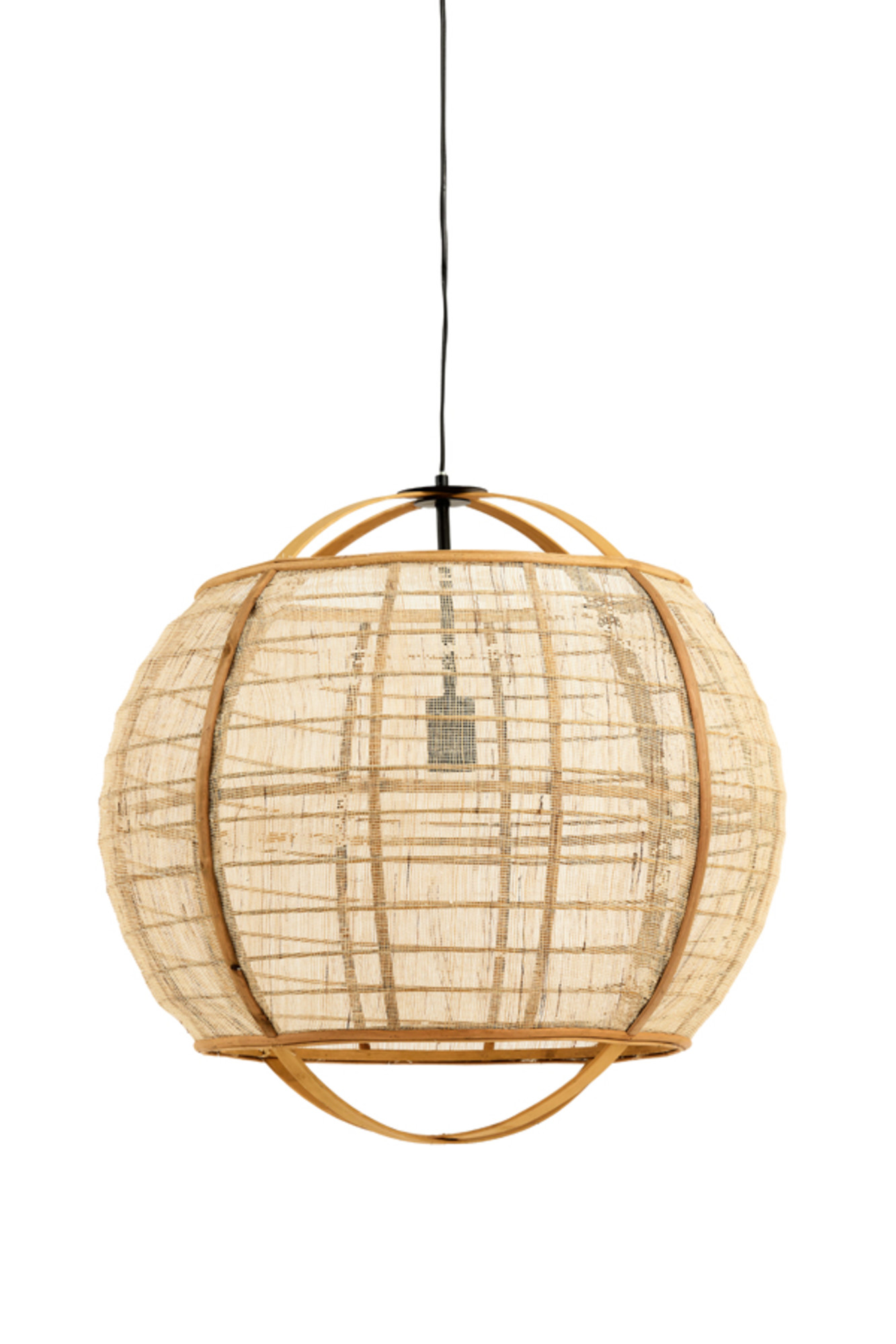 Rattan-Hängelampe im natürlichen Design Light & Living Reeva – Bild 2