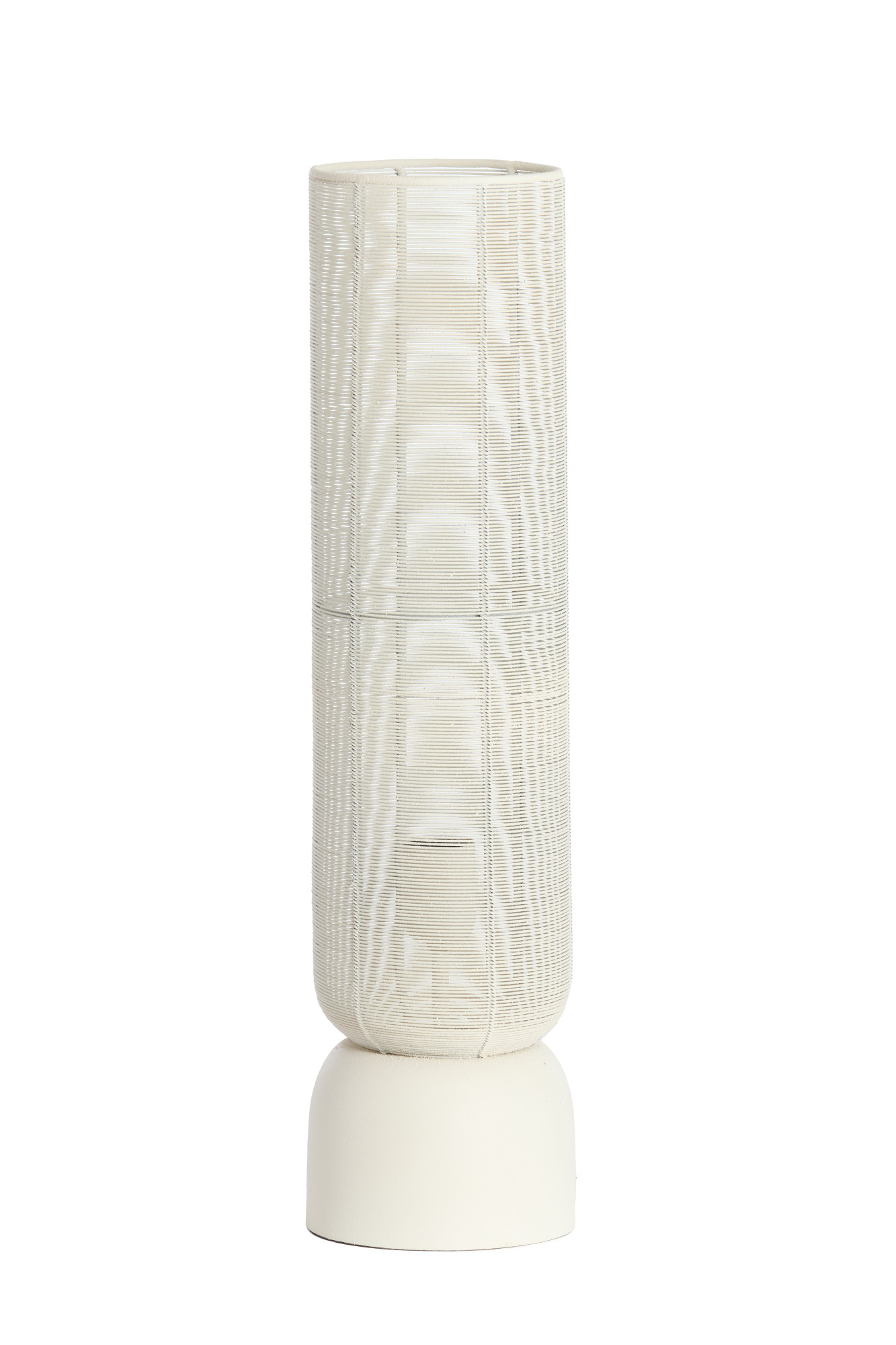 Hohe Tischlampe zylindrisch in Off-White Light & Living Lezuza – Bild 2