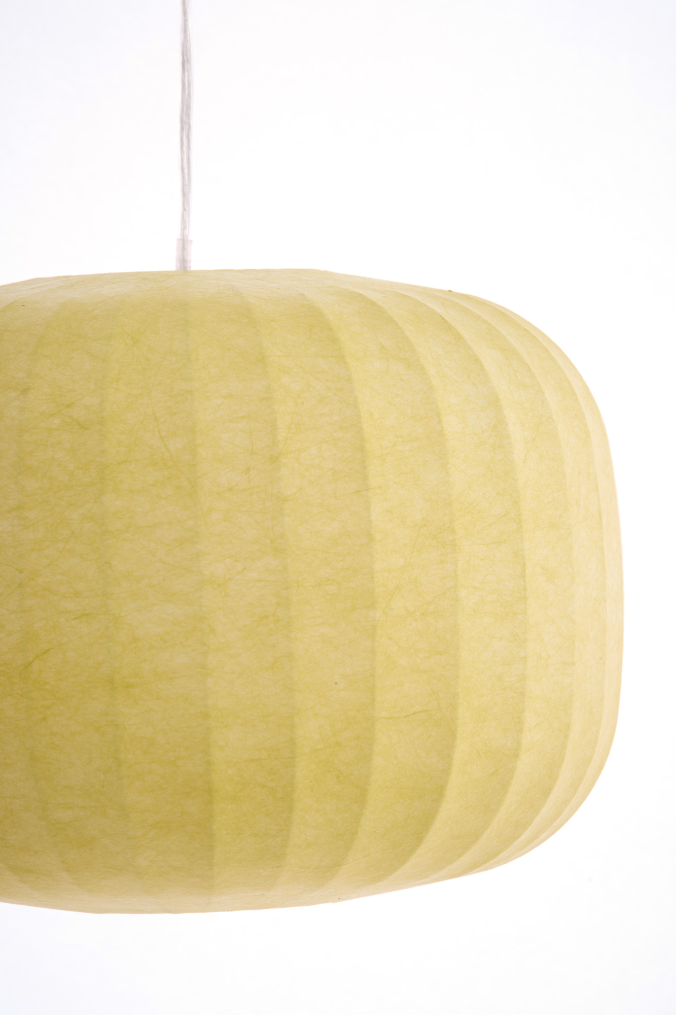 Runde Hängelampe aus hellgelbem Stoff Light & Living Lexa – Bild 4