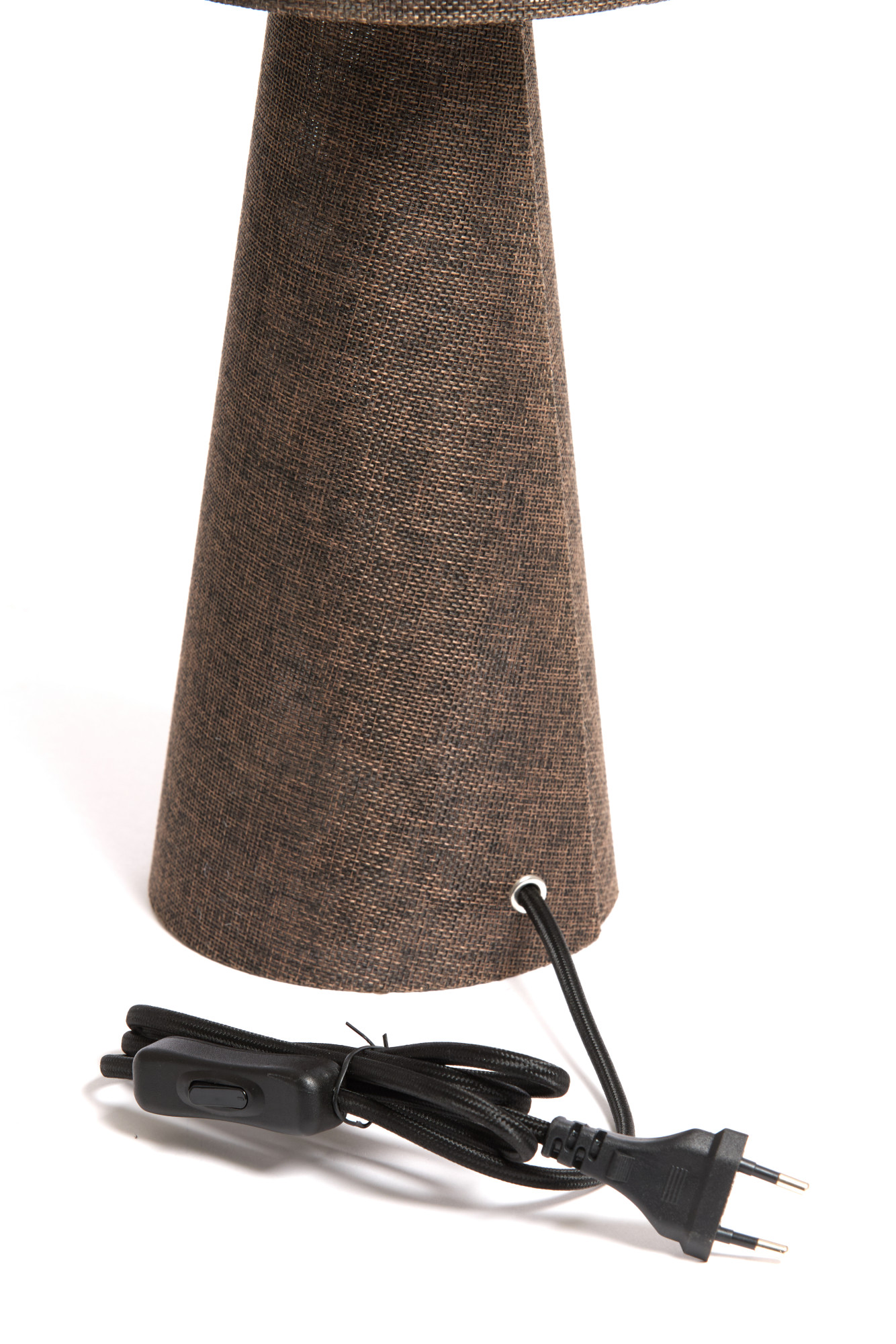 Braune klassische Stoff-Tischlampe Light & Living Micky – Bild 8