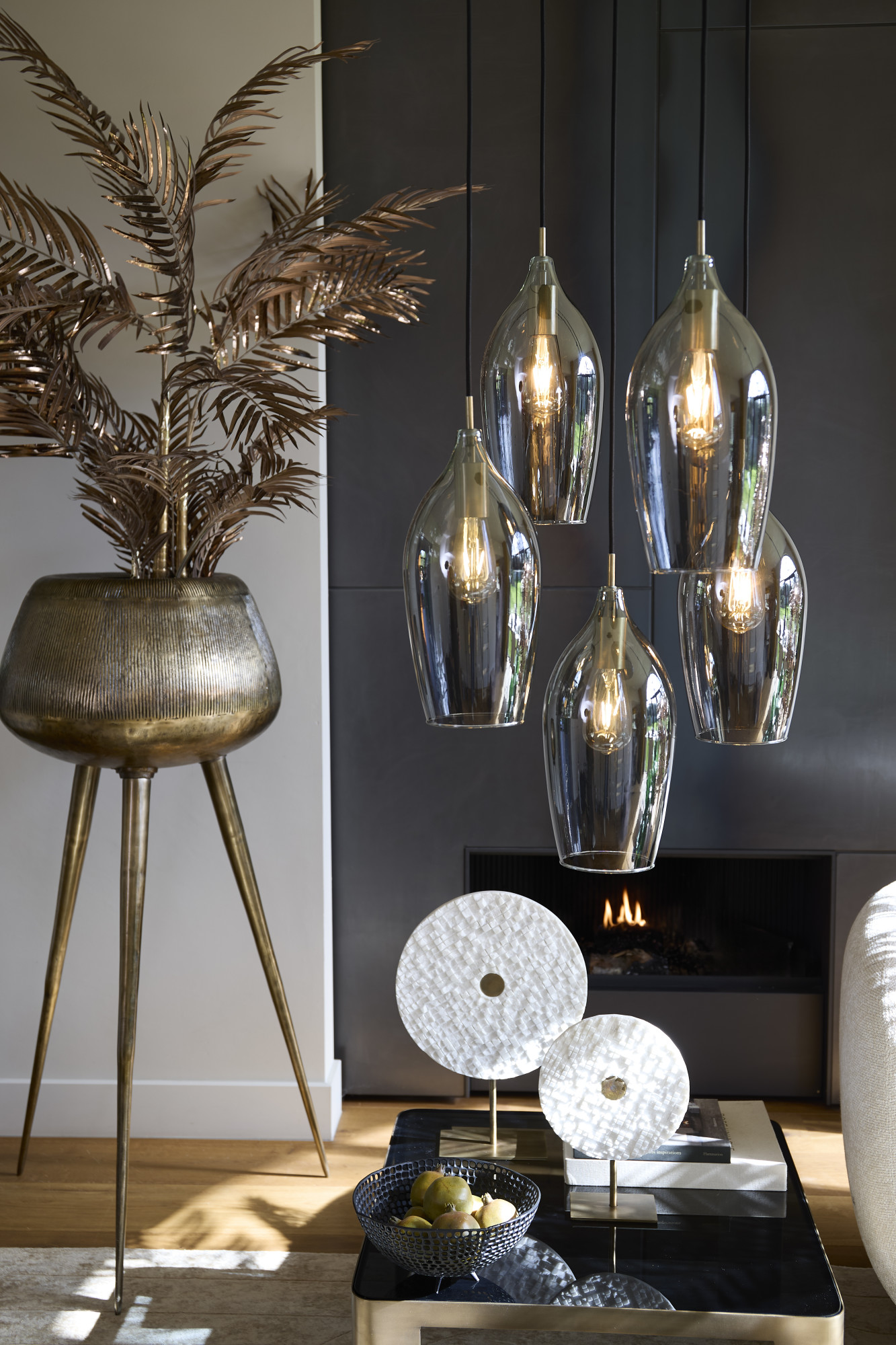 Hängelampe mit mehreren Glasschirmen Light & Living Lukaro – Bild 5