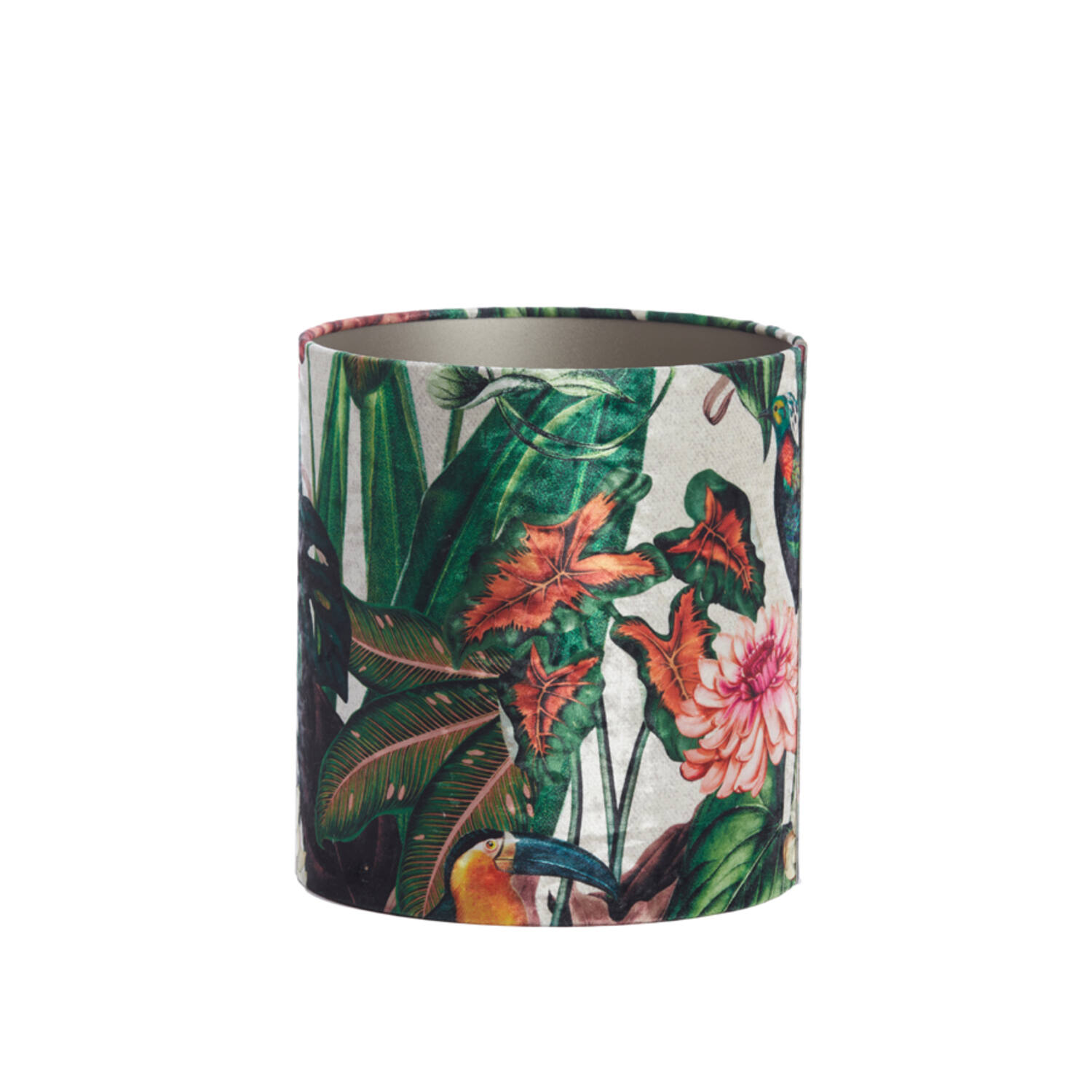 Tropfische Stofflampenschirm zylindrisch Light & Living Dahlia