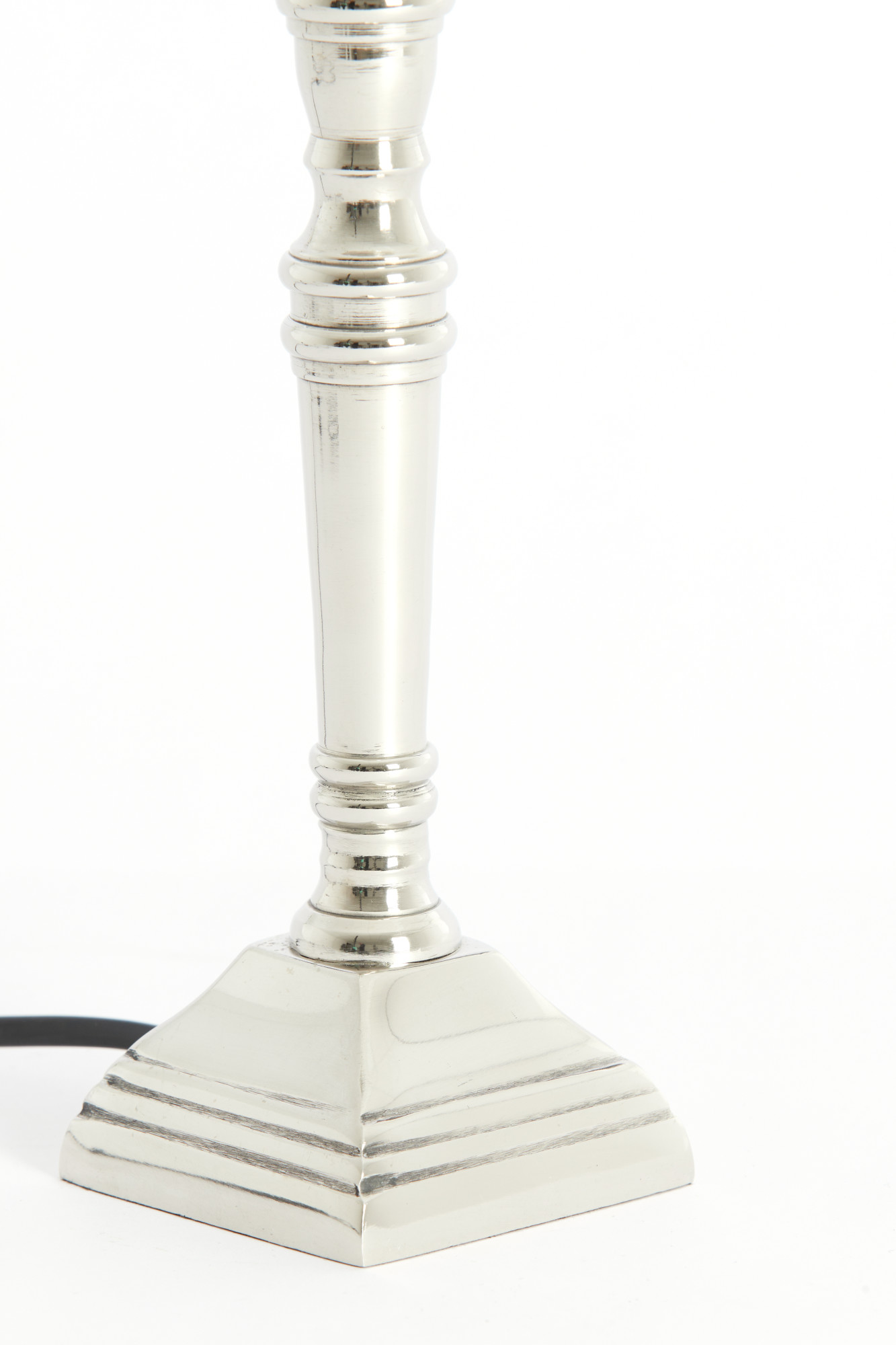 Silberner Lampenfuß klassisches Design Light & Living Delhi – Bild 6