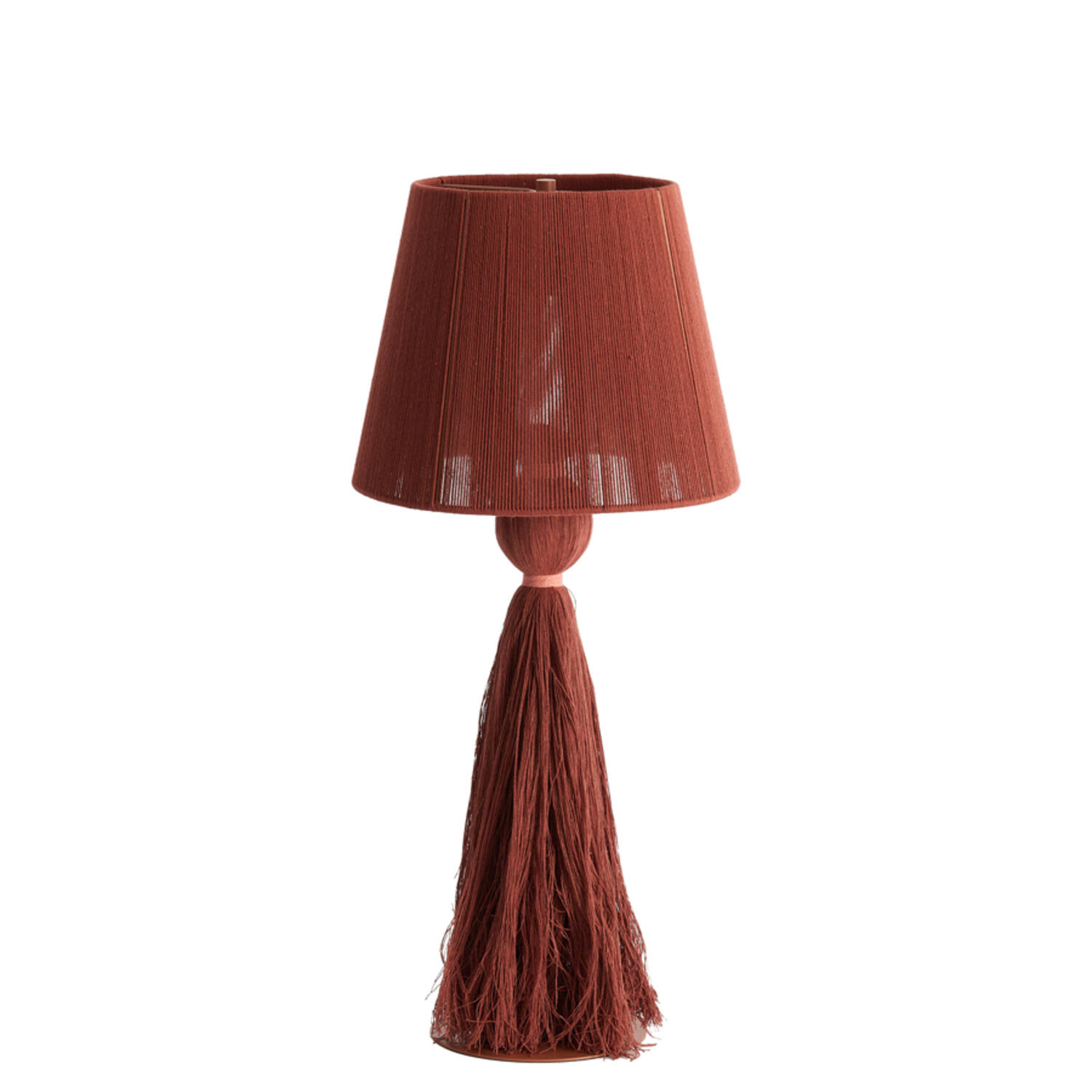 Stehlampe in Rot aus Stoff Light & Living Espino