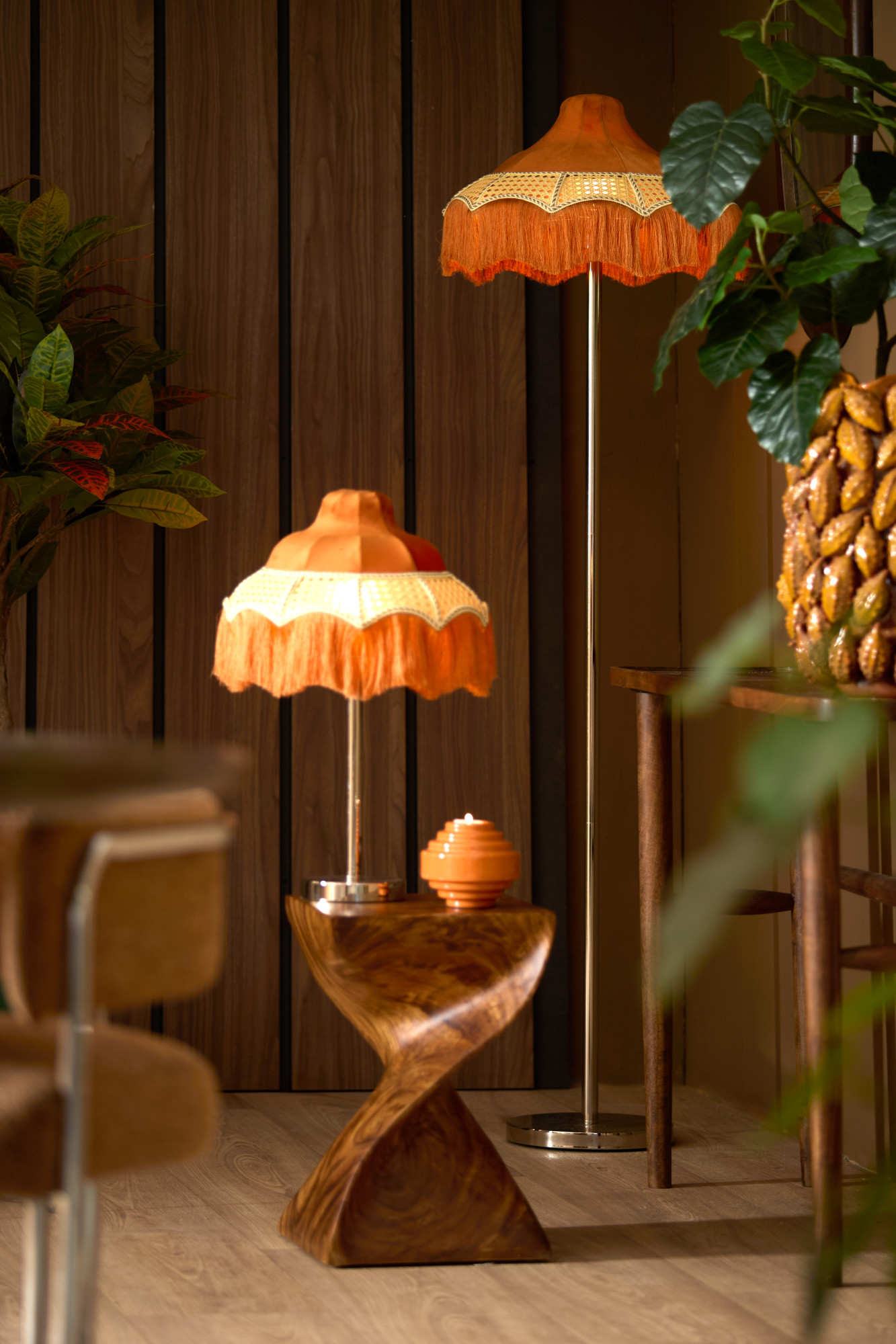 Fransen Lampenschirm im Retro-Stil Light & Living Mizia – Bild 4